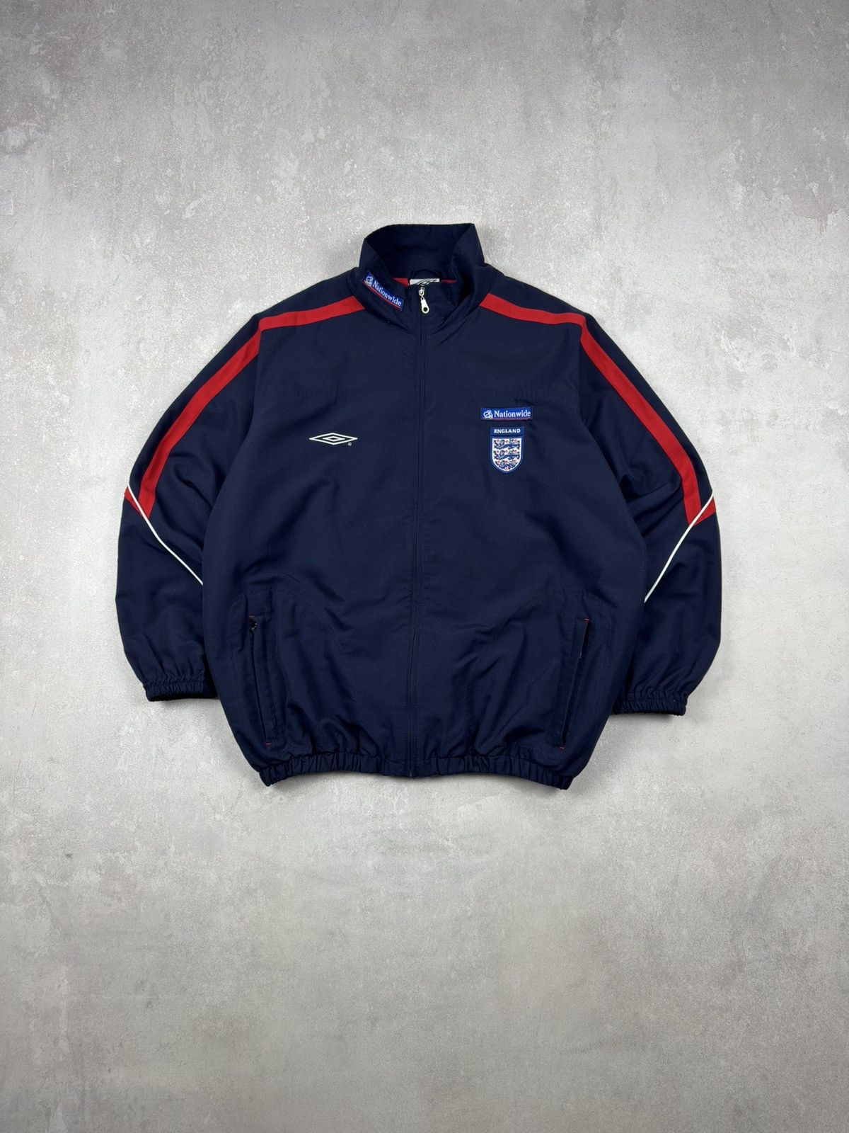Vintage Umbro England Nationwide Football Track Jacket 00s