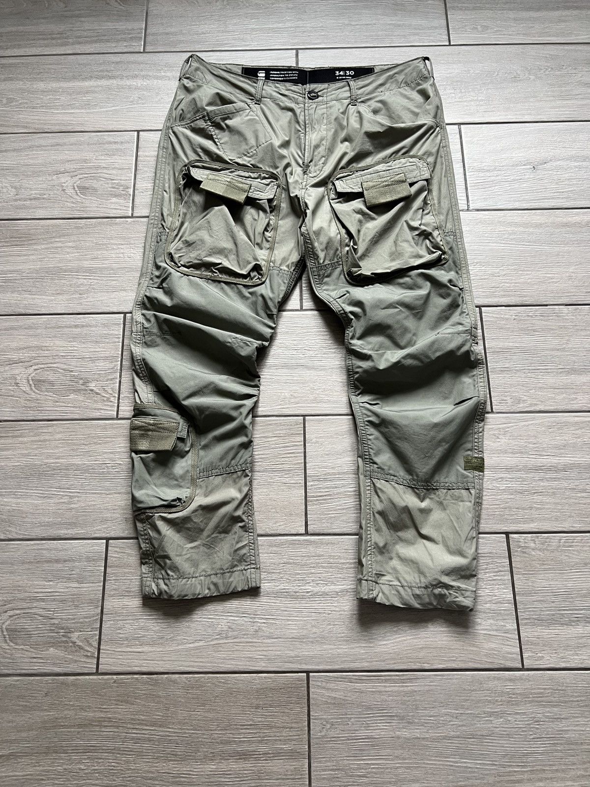G-Star × Japanese Brand Flare G-star Multipocket Style Pants Military 34/30 Size US 34 / EU 50 - 3 Thumbnail