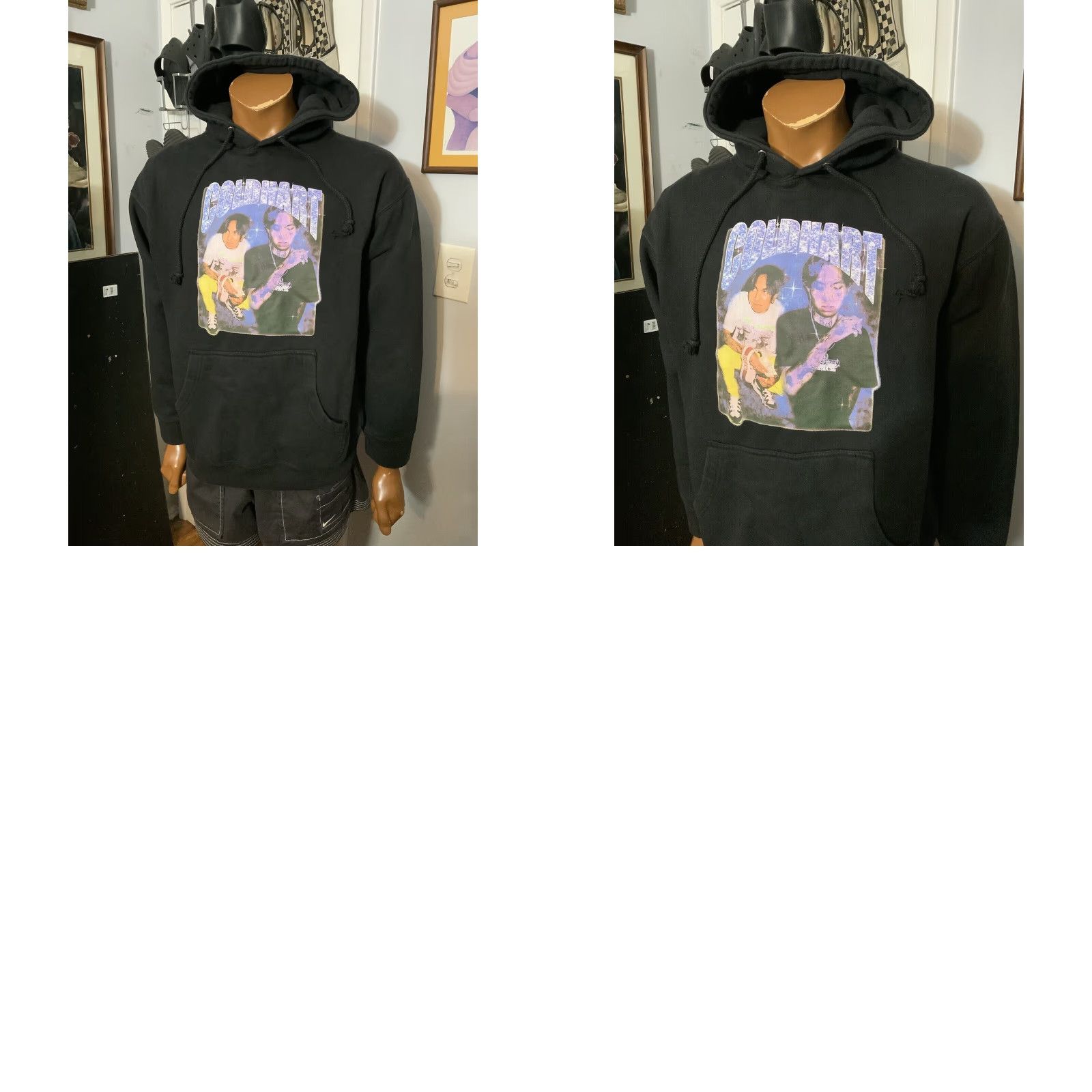 Vintage GothBoiClique GBC Copes Cold Hart Merch Black Fleece Pullover Hoodie M Men Black Pullover Hoodie Sz. M Size US M / EU 48-50 / 2 - 8 Thumbnail