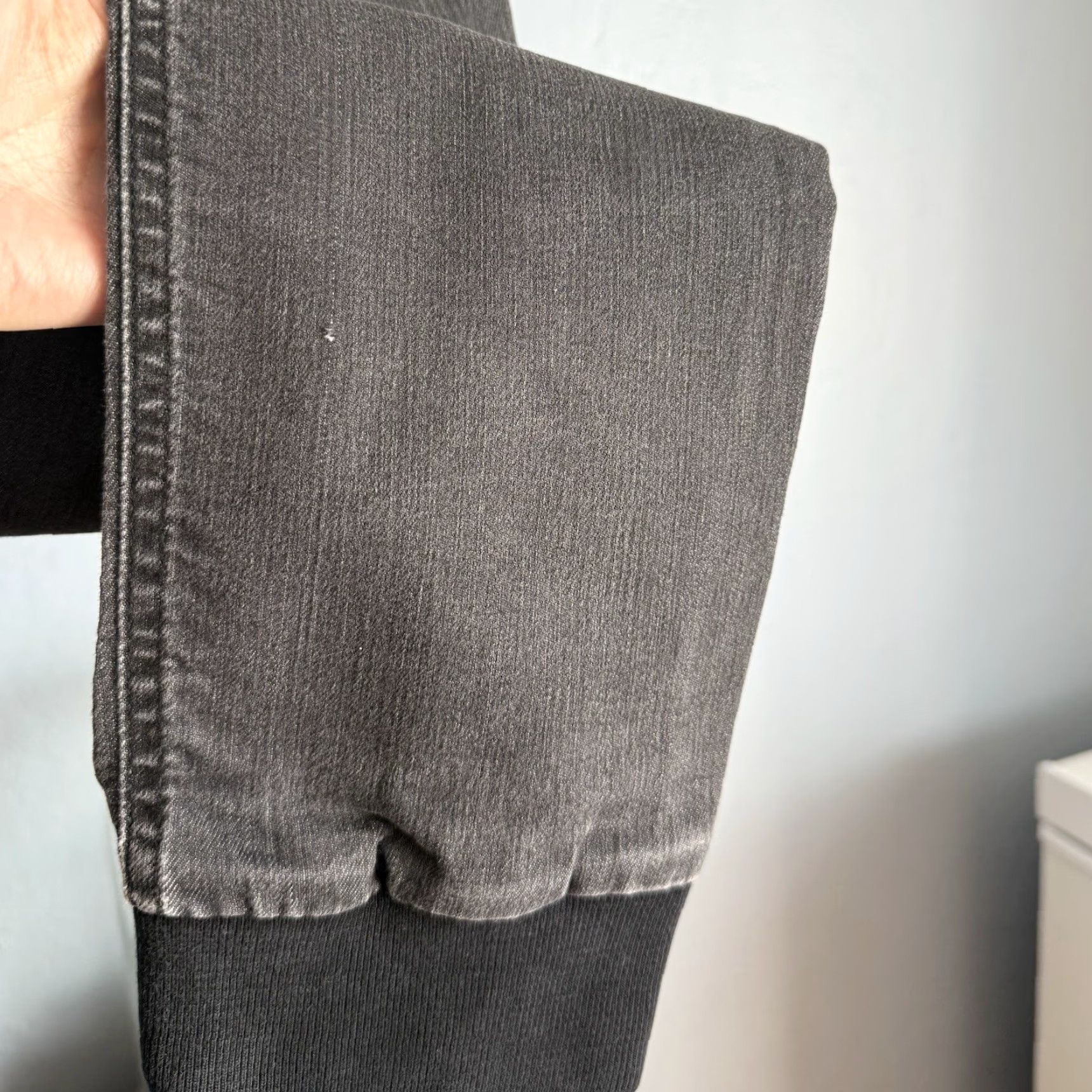Neil Barrett NEIL BARRETT Denim Cropped Banding Slacks Pants 30 Black Men's Regular Inseam 26.5” Zip Fly Hook Closure Band 90s? Size US 30 / EU 46 - 7 Thumbnail
