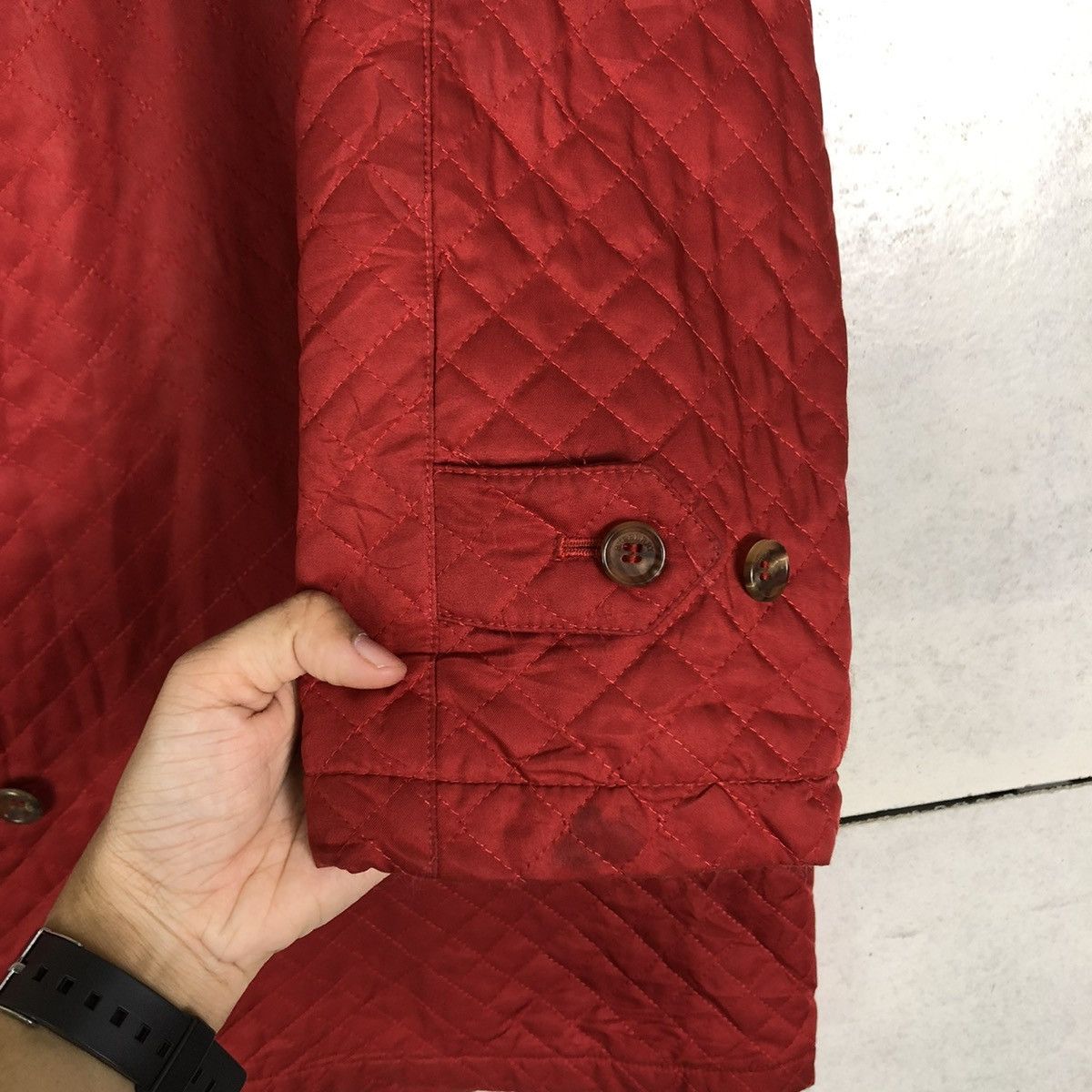 Burberry 🔥VINTAGE QUILTED BUTTON BURBERRY LONDON NOVA CHECK LINING Size US M / EU 48-50 / 2 - 16 Thumbnail