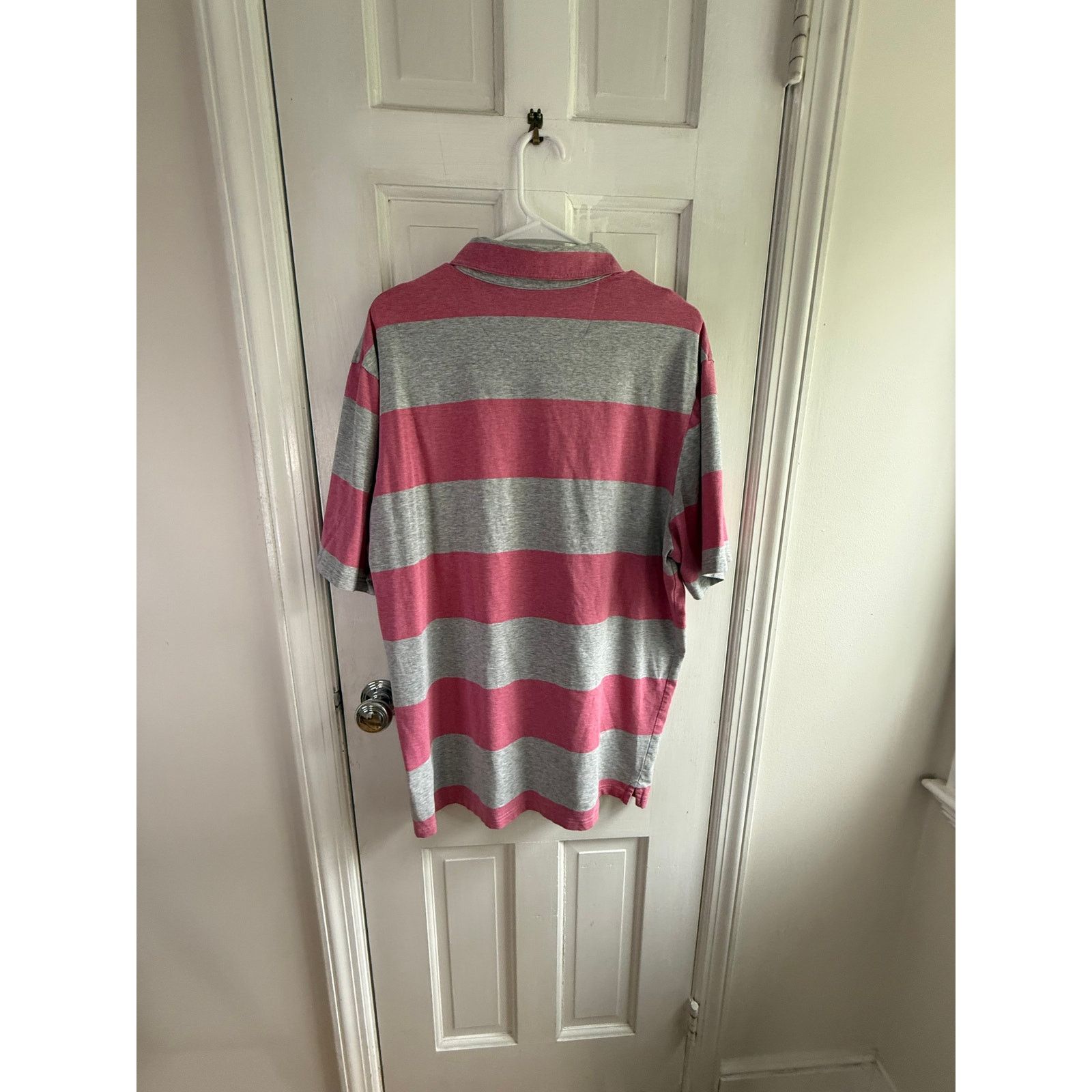 johnnie-O Johnnie-O Striped Polo | XLarge | EUC | Pink & Grey Size US XL / EU 56 / 4 - 4 Thumbnail