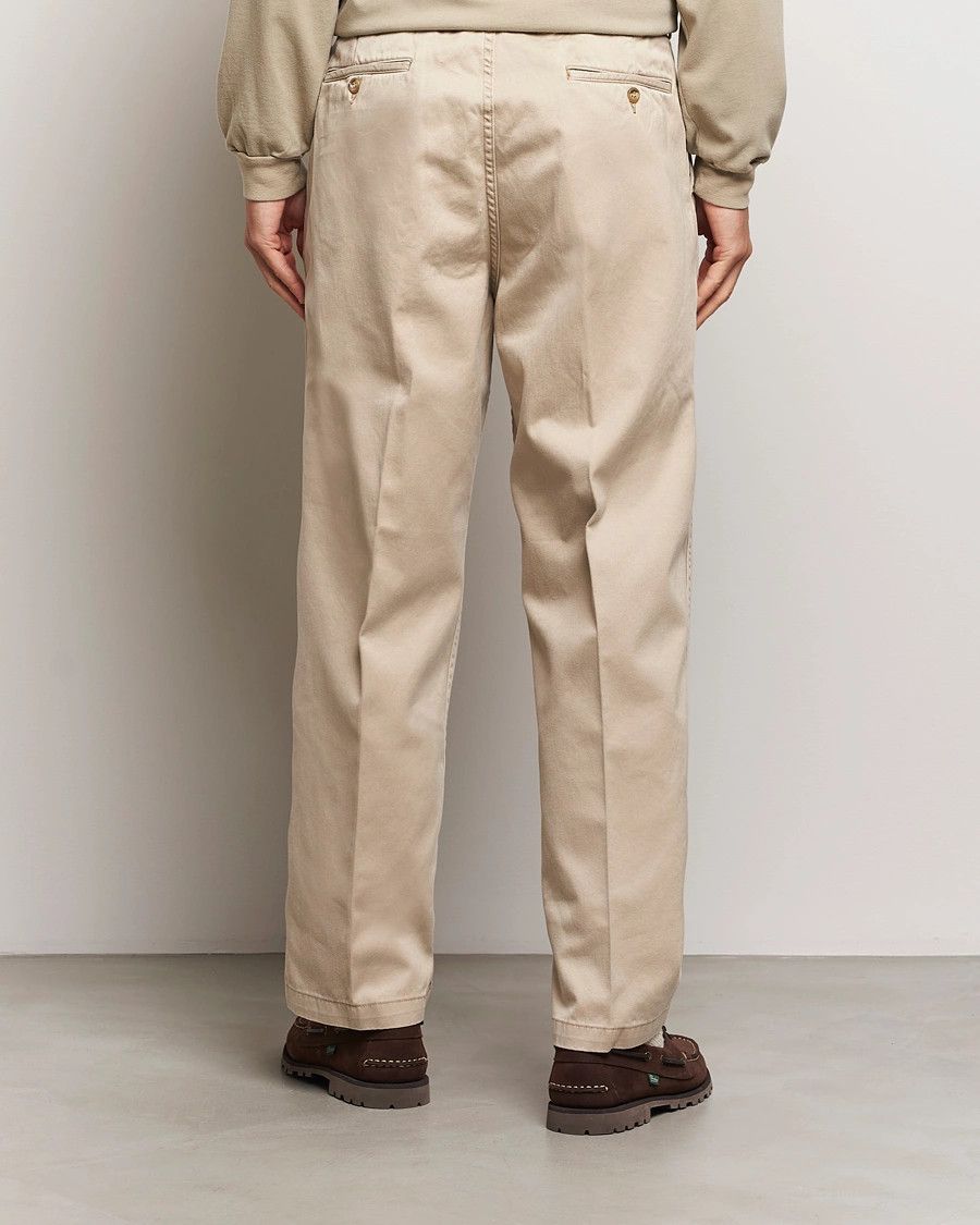 Orslow 💚 Orslow Two Tuck Wide Trousers Khaki Size 2 NEW Size US 32 / EU 48 - 2 Thumbnail