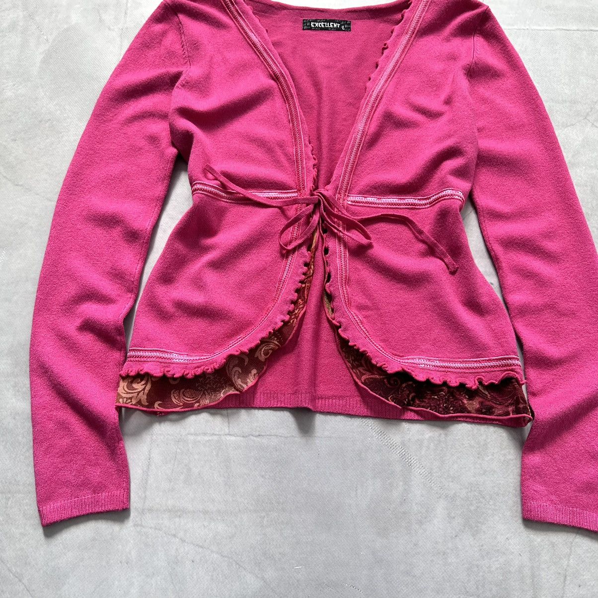 Hysteric Glamour Sexy Cute Sarah Pacini Vibe Bondage Mesh Cardigan Sweater Size L / US 10 / IT 46 - 2 Thumbnail