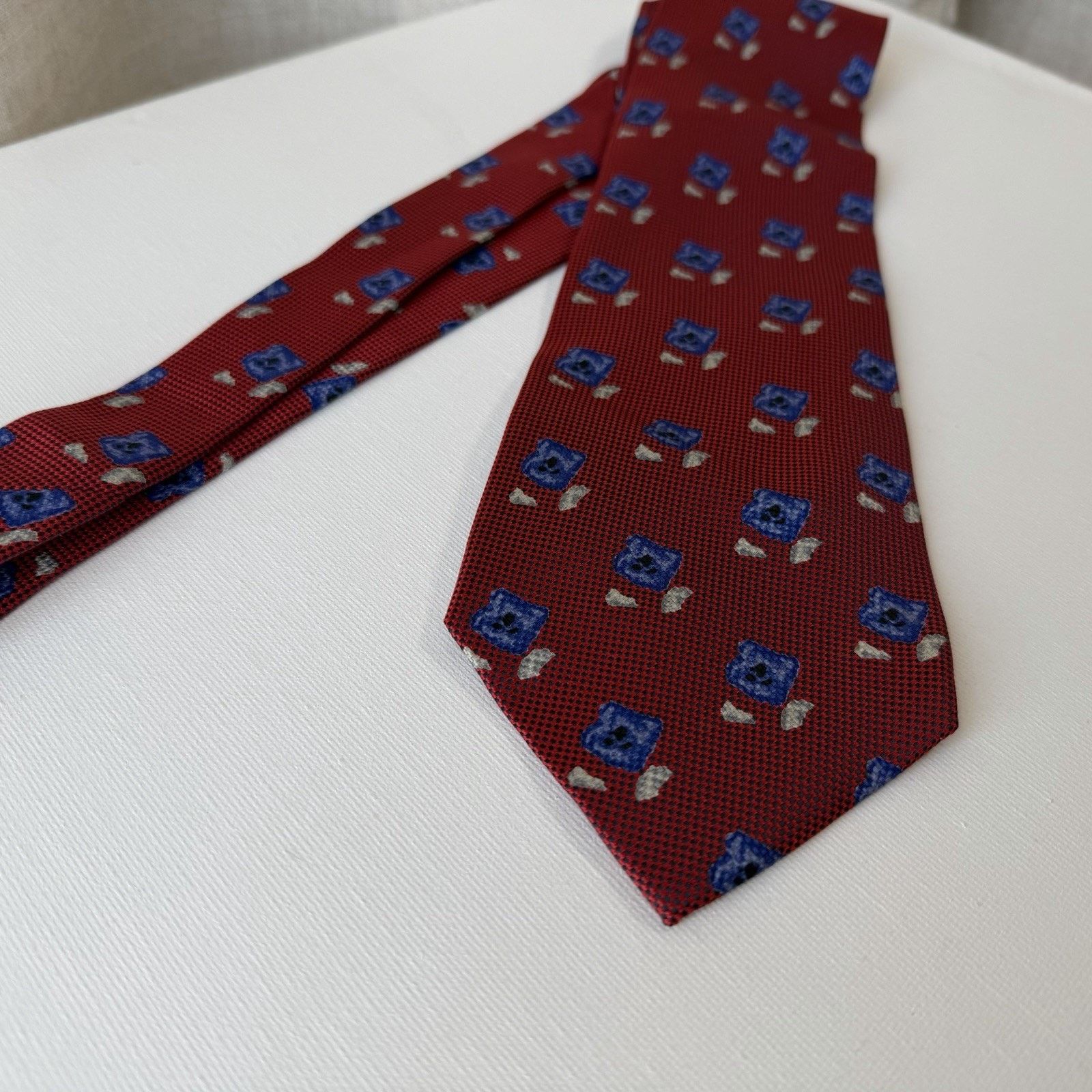 Vintage Biella Silk Tie Made in Italy for Britches of Georgetown VTG Size ONE SIZE - 16 Thumbnail