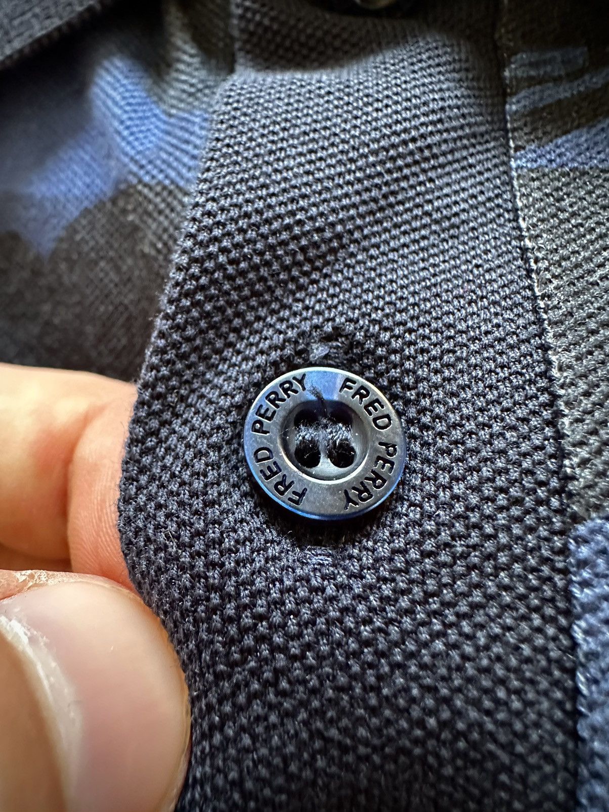 Bape × Fred Perry Bape x Fred Perry Polo black/blue camouflage Size US L / EU 52-54 / 3 - 7 Thumbnail