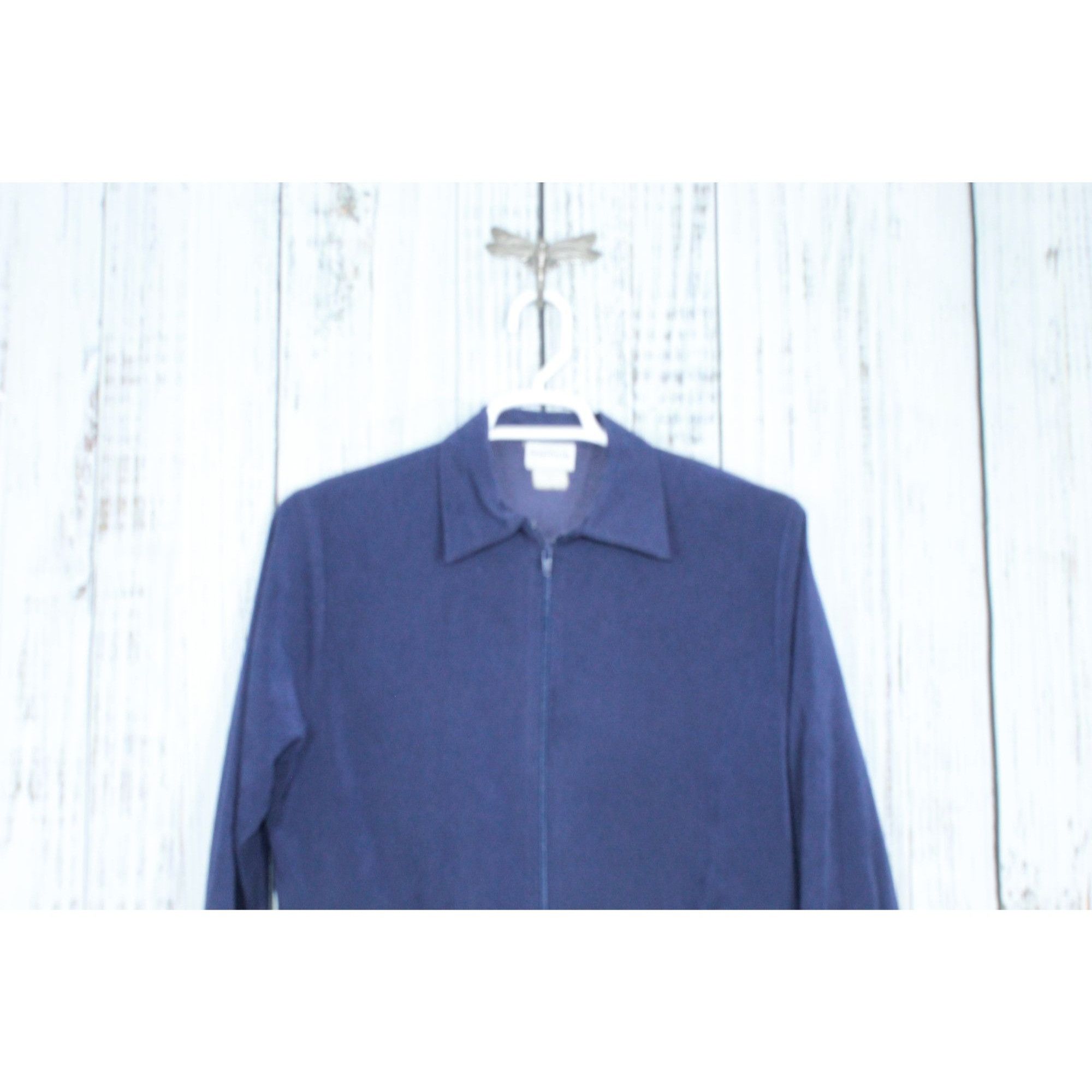 Other Vintage BonWorth Light Blue Lined Full Zip Jacket Size M / US 6-8 / IT 42-44 - 2 Thumbnail