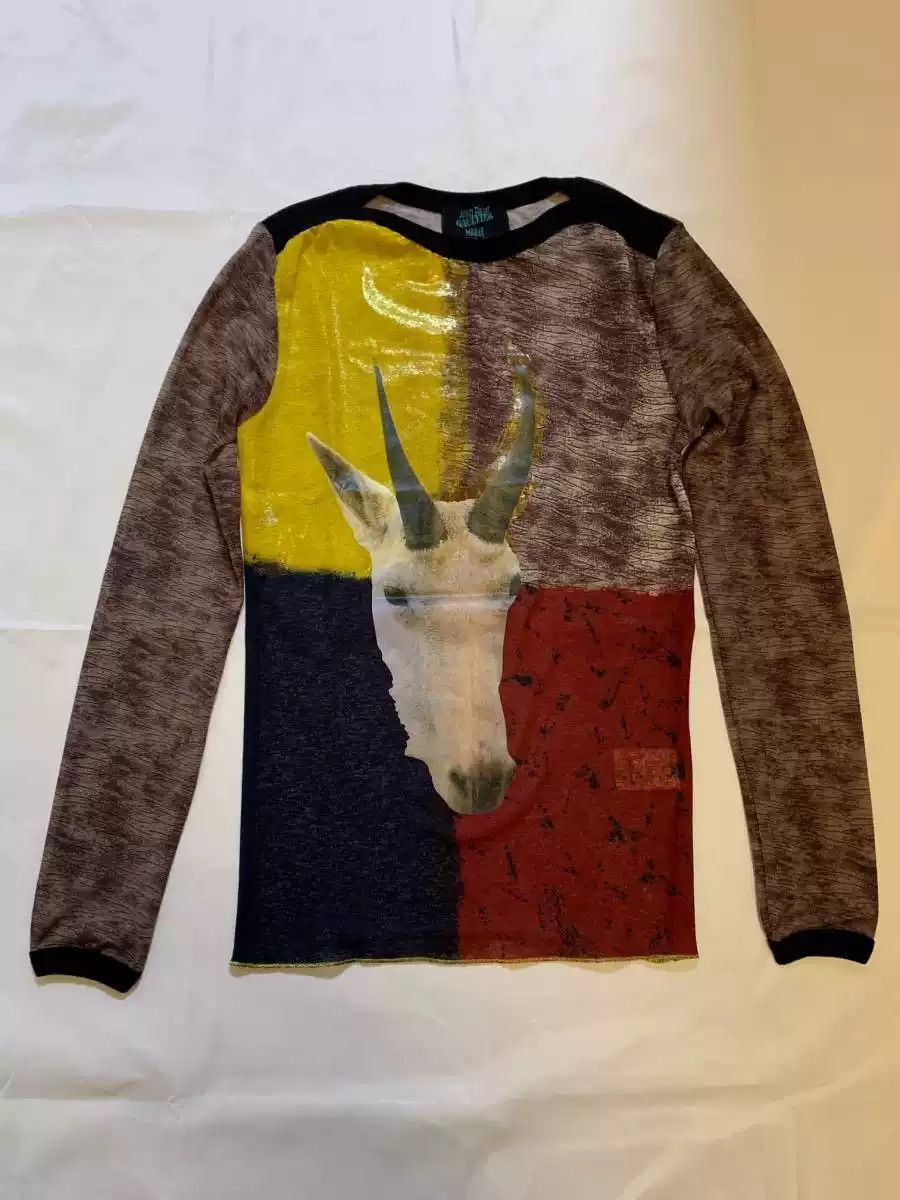 Jean Paul Gaultier Jean Paul Gaultie Goat Long Sleeve Gauze Dress Size US L / EU 52-54 / 3 - 1 Thumbnail