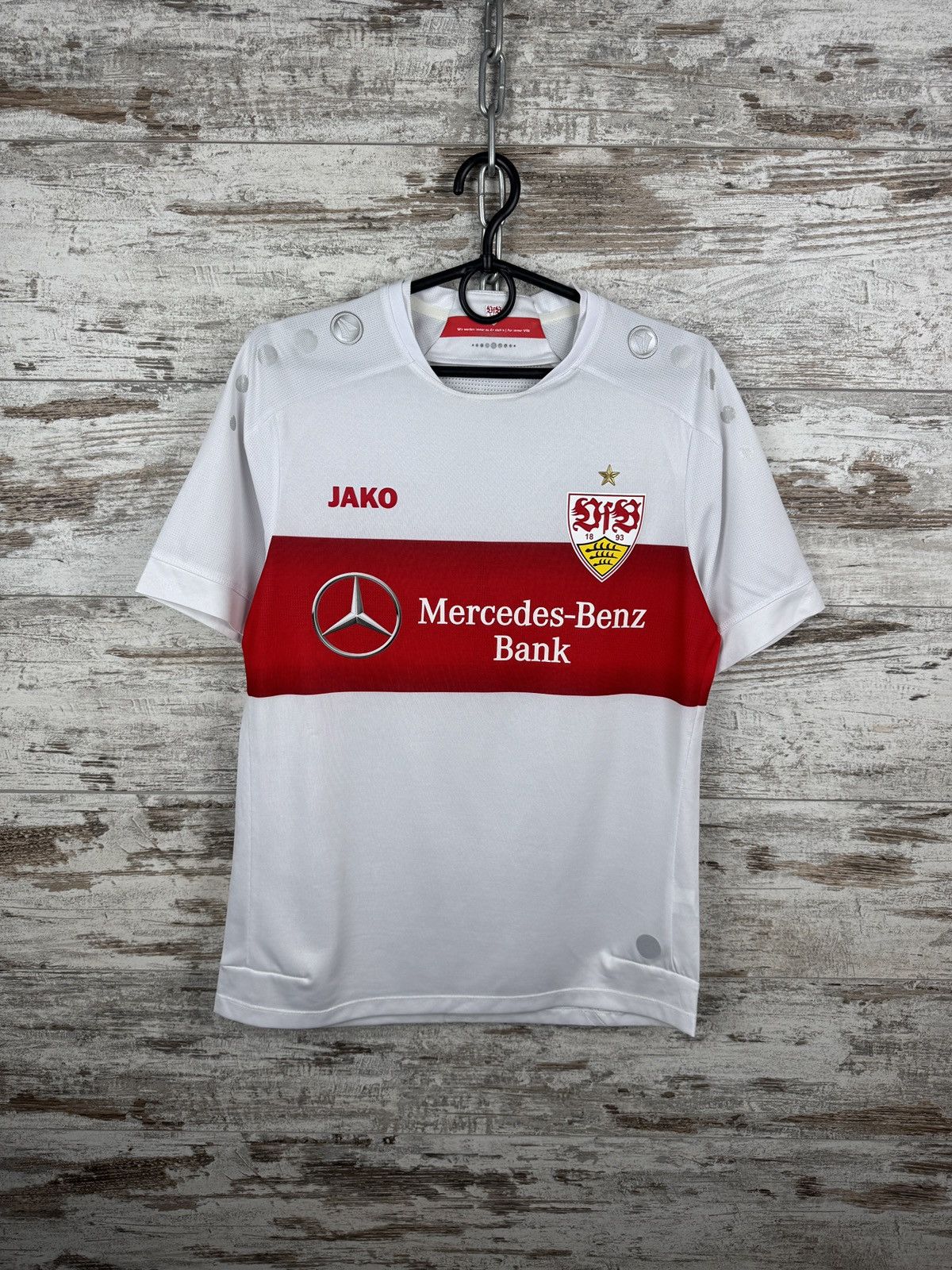 Vintage Vintage Jako VfB Stuttgart soccer jersey T-shirt home away Size US S / EU 44-46 / 1 - 1 Thumbnail
