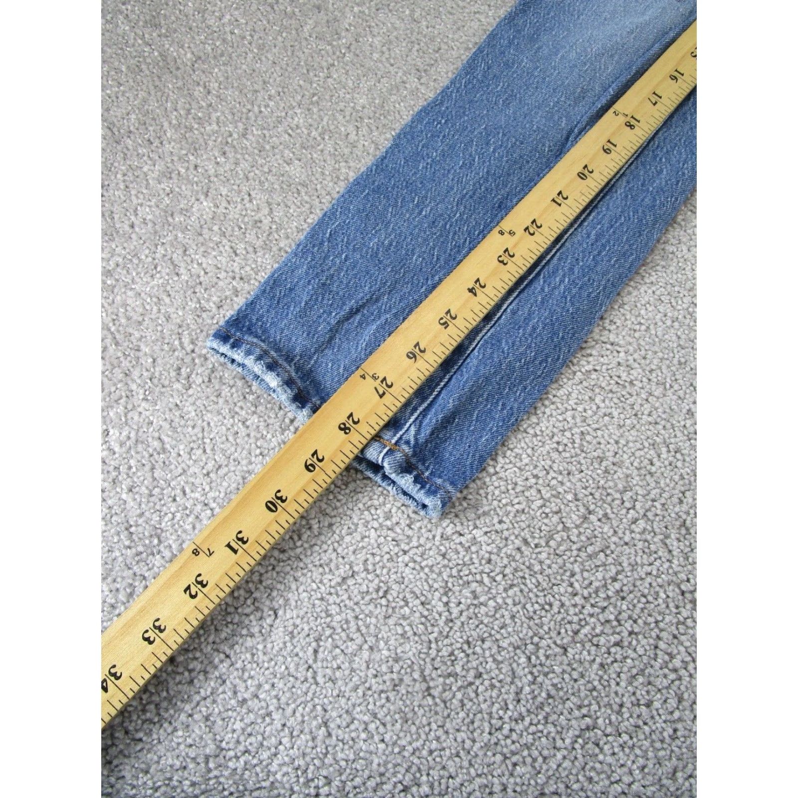 Madewell Madewell Jeans Womens 25 Mid Rise Perfect Vintage Light Wash Denim Ripped blue Size 42" / US 20 - 4 Thumbnail