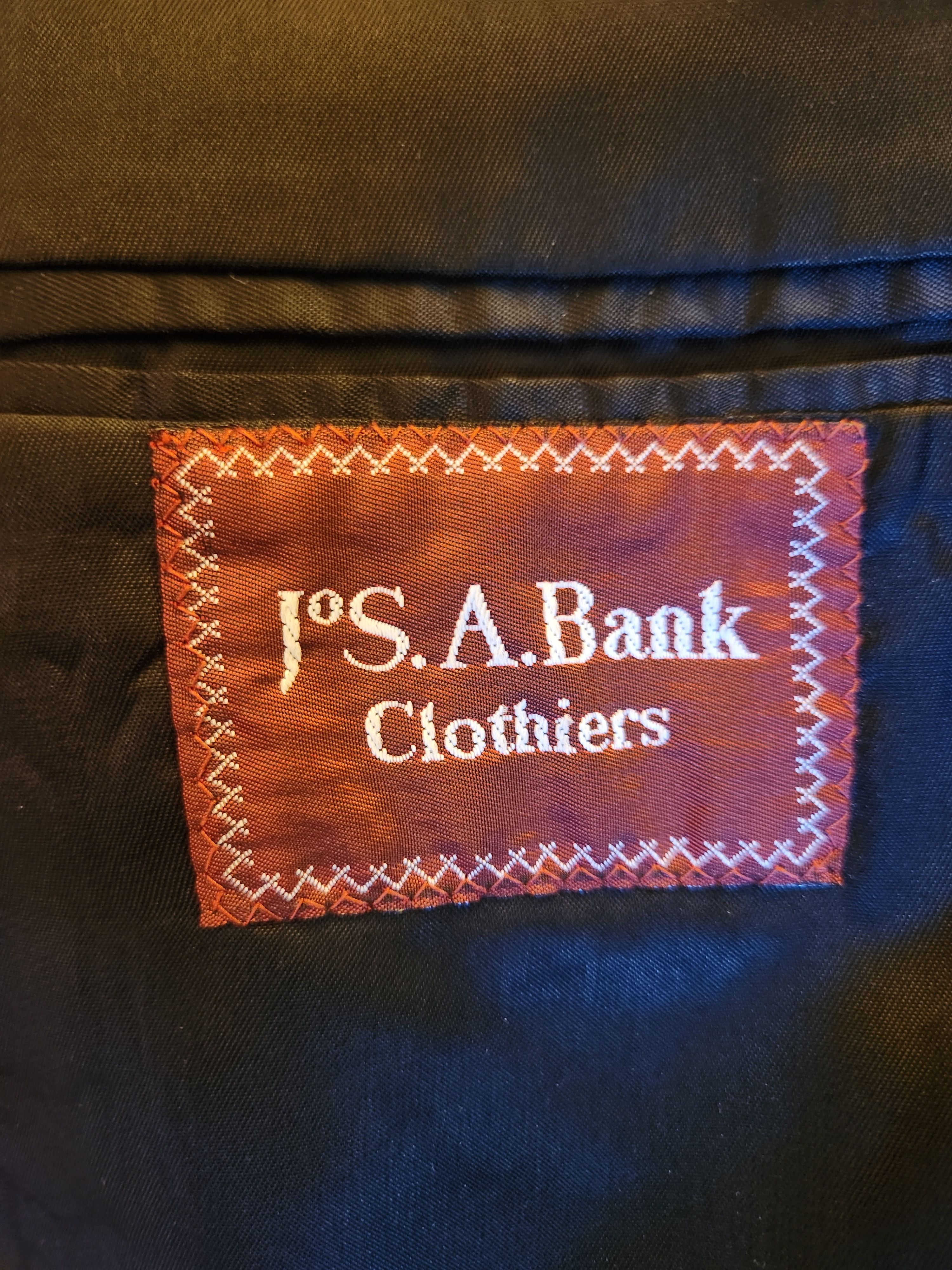 Jos. A. Bank Vintage 60's 100% Wool 1 Button Tuxedo Size 42R - 7 Thumbnail