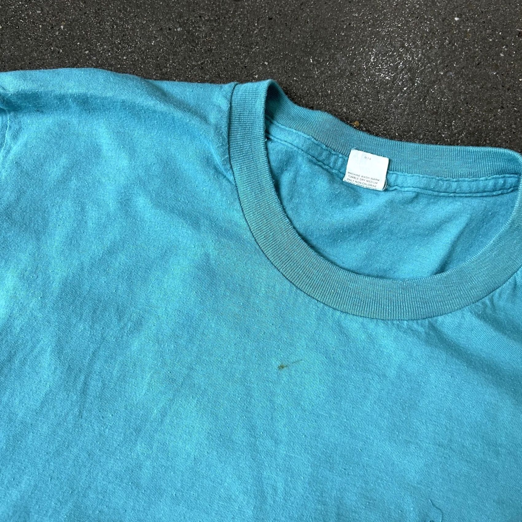 Jockey VINTAGE Jockey Lite Deck Shirt Mens XL Teal Blue Pocket Tee Made USA 80s Size US XL / EU 56 / 4 - 3 Thumbnail