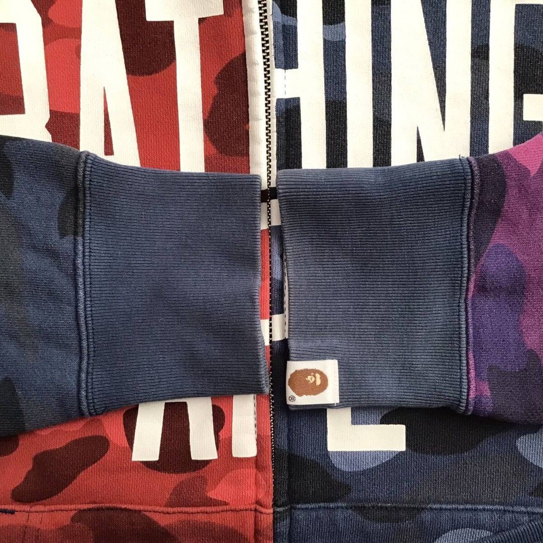 Bape BAPE NYC logo crazy color camo full zip hoodie a bathing ape Size US M / EU 48-50 / 2 - 5 Thumbnail