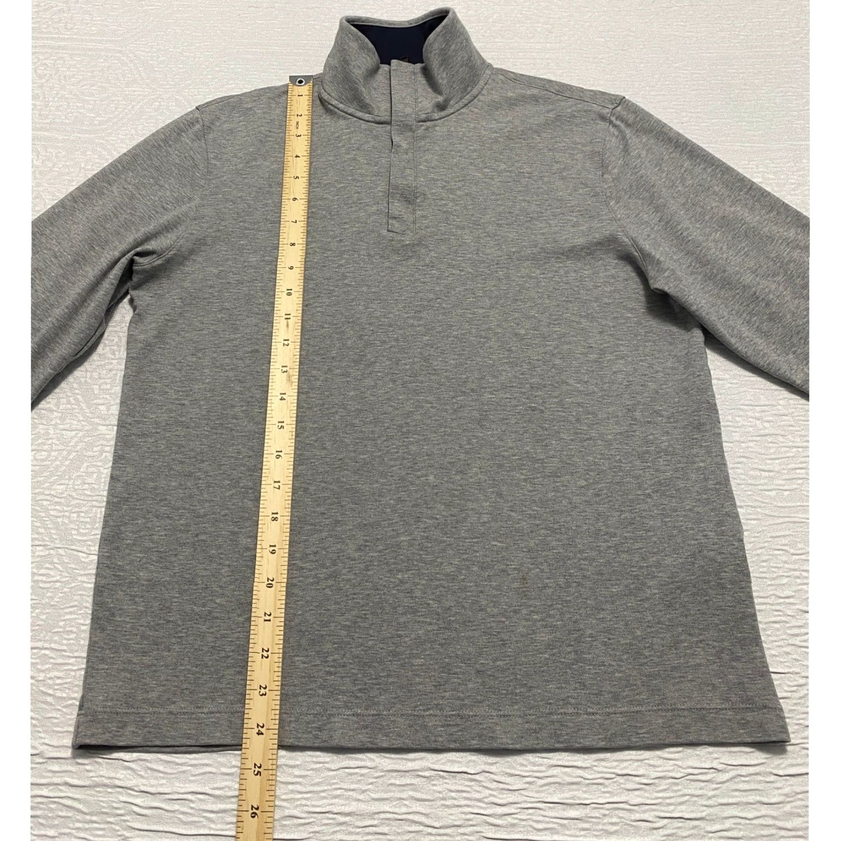 Banana Republic Banana Republic Mens Gray 1/4 Zip Pullover Long Sleeve Top Luxury Touch Casual Knit Tight-Knit Mock Neck Sweatshirt Sweater Size US M / EU 48-50 / 2 - 6 Thumbnail