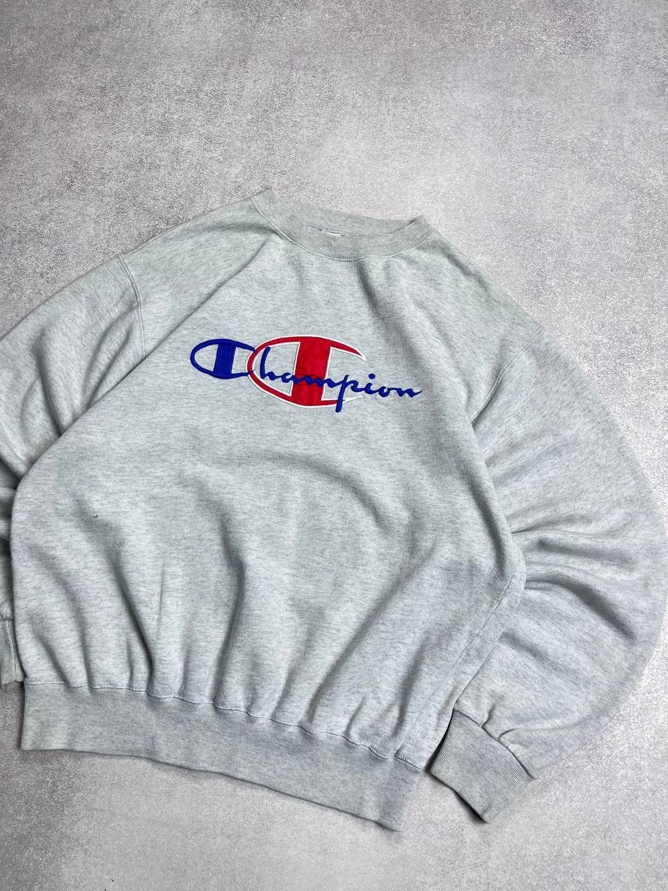 Champion × Vintage Vintage Champion Big Logo Boxy Sweatshirt Y2K M Size US M / EU 48-50 / 2 - 2 Thumbnail