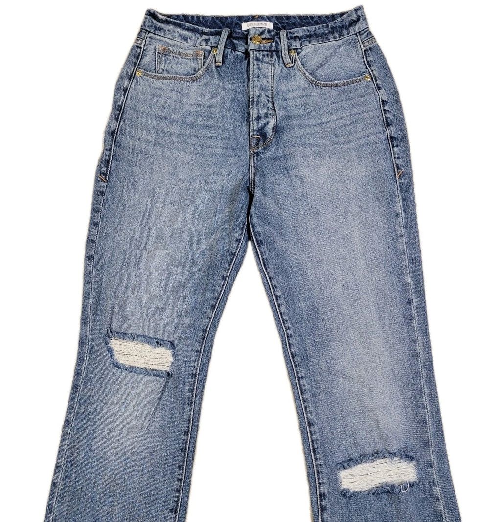 Good American Good American Good Boy Women High Rise Distressed Size 27" / US 4 / IT 40 - 3 Thumbnail