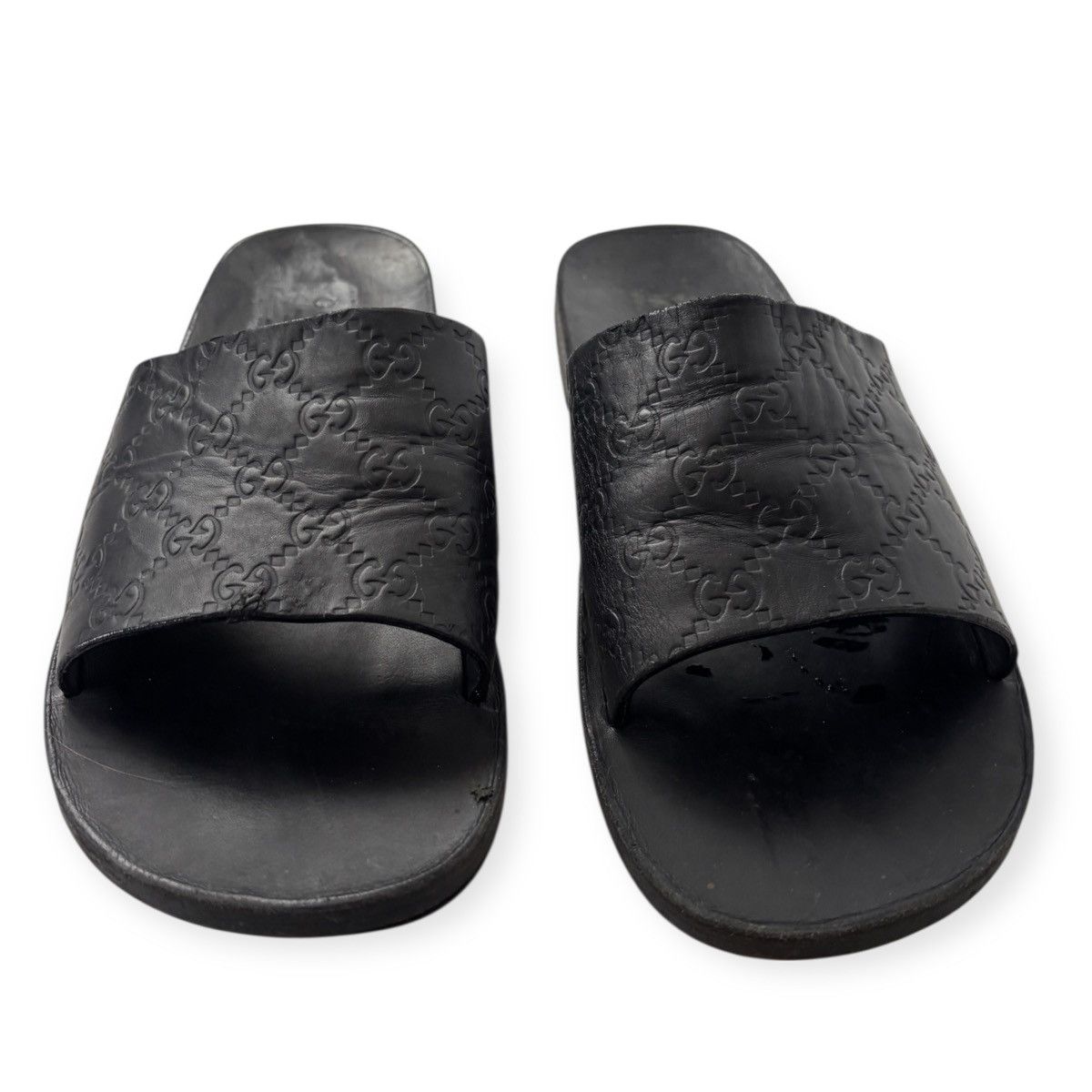 Gucci Gucci by Tom Ford Monogram leather slippers Size US 9 / EU 42 - 2 Thumbnail