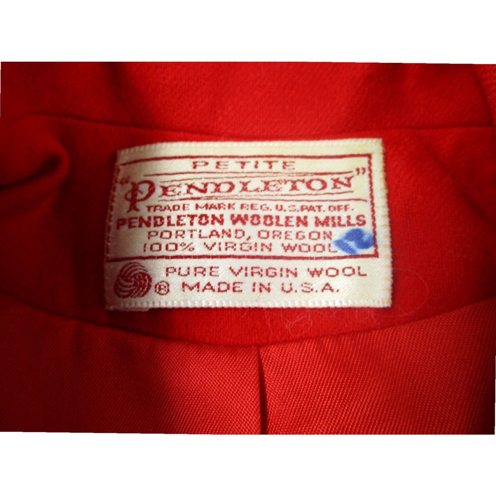 Pendleton VINTAGE Pendleton Wool Blazer Womens Petite Red 90s Preppy Jacket Size XL / US 12-14 / IT 48-50 - 4 Thumbnail