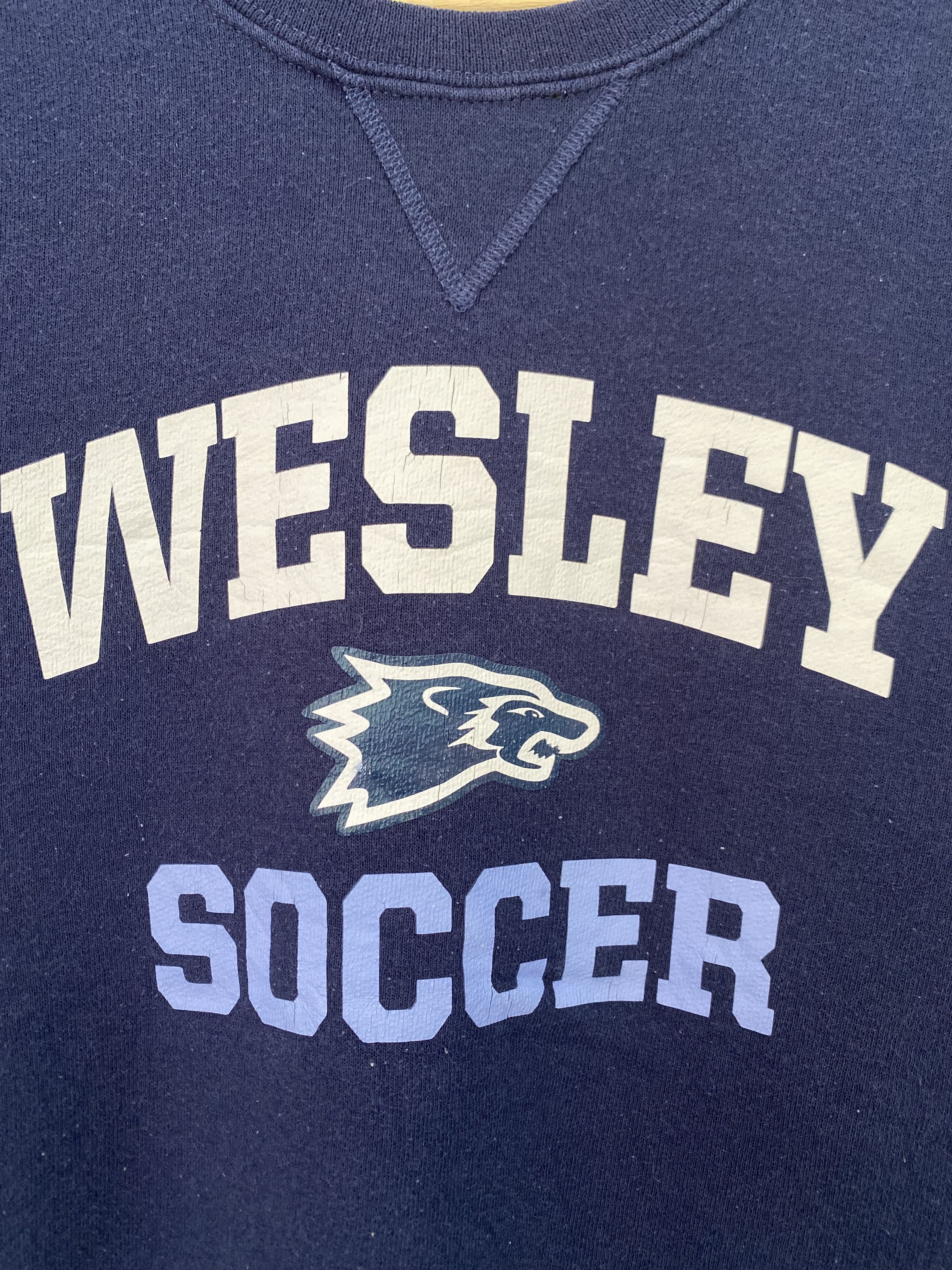 Other Wesley Soccer College Sweatshirt Blue Small Size Size US S / EU 44-46 / 1 - 4 Thumbnail