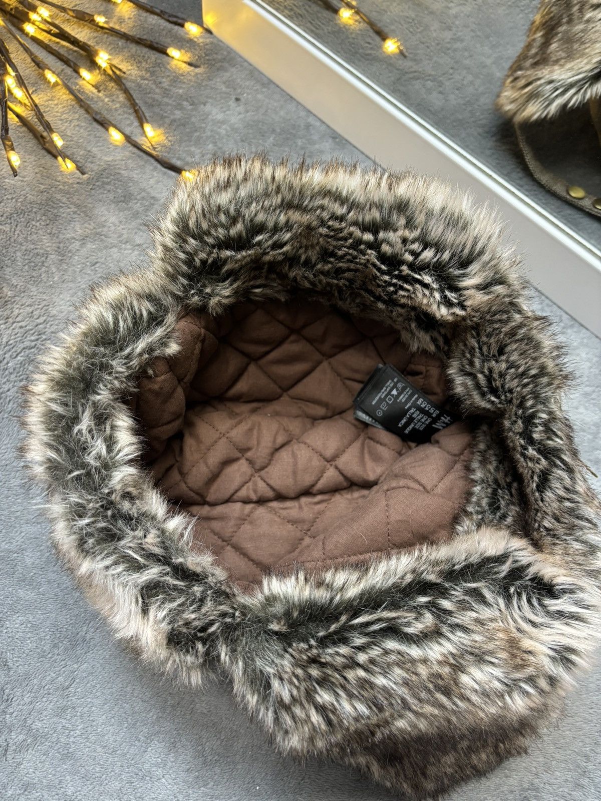 Hysteric Glamour × Vintage Vintage Y2K Japanese brand Ushanka Tweed hype hat Size ONE SIZE - 7 Thumbnail