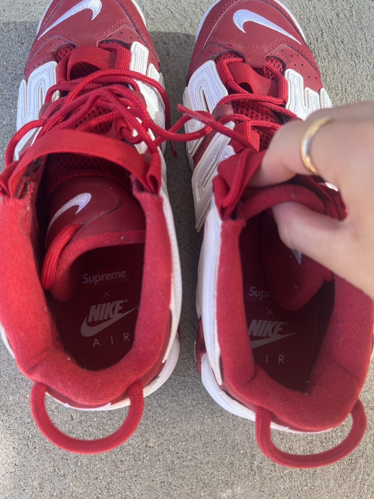 Nike × Supreme Supreme x Nike Sneakers Uptempo Size US 10 / EU 43 - 7 Thumbnail