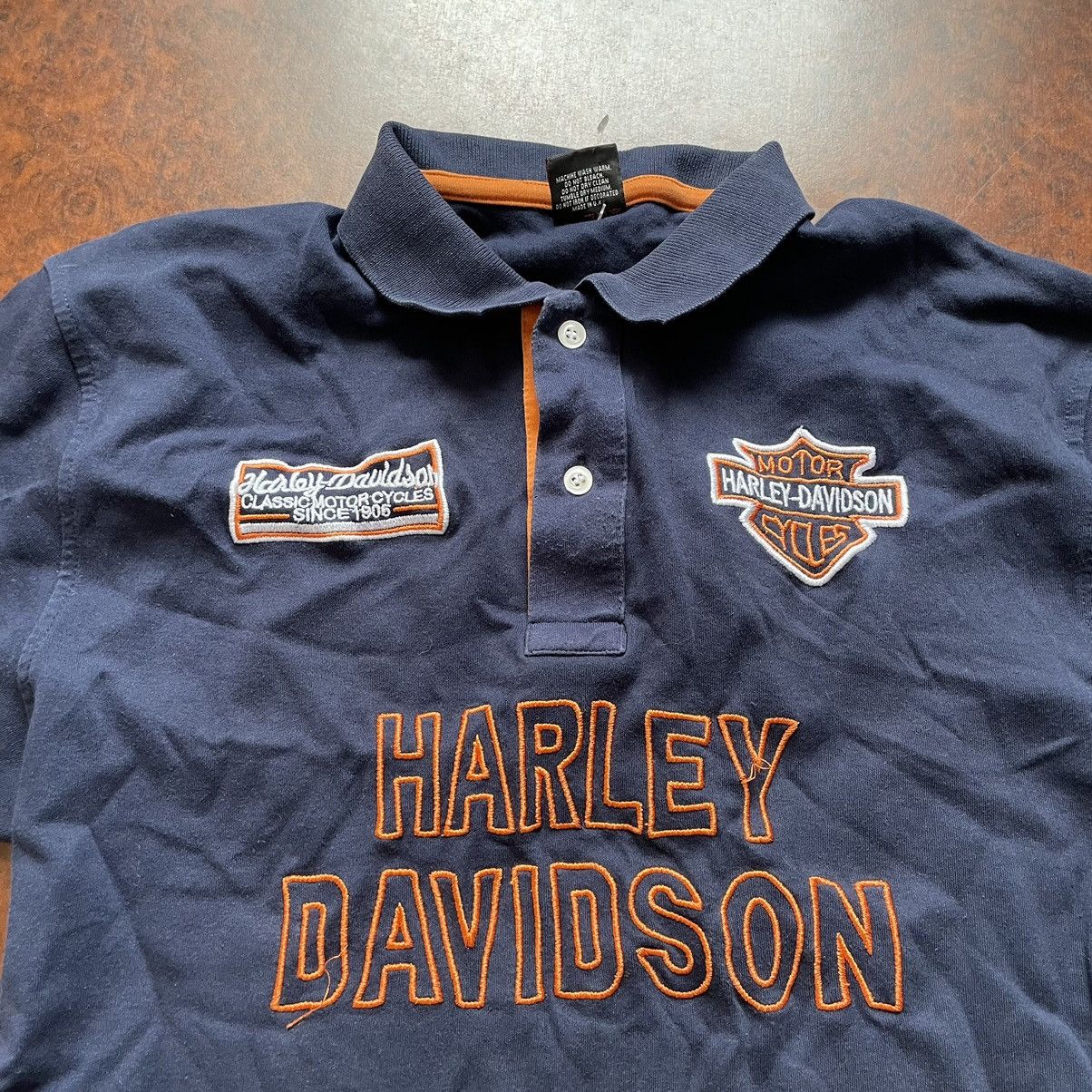 Harley Davidson × If Six Was Nine Harley Davidson 90s moto racing nascar amg polo tee shirt Size US M / EU 48-50 / 2 - 3 Thumbnail