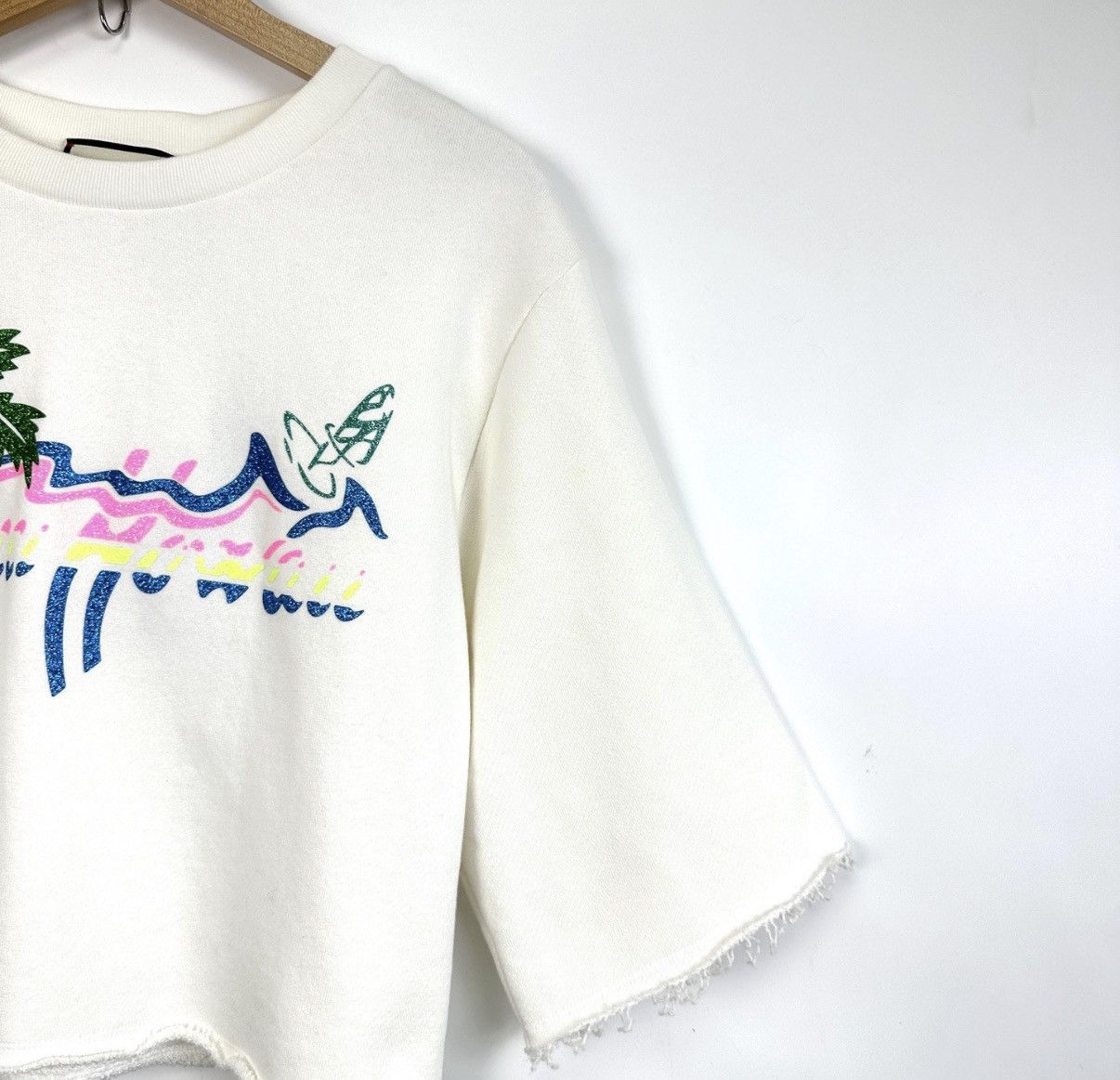 Gucci Gucci Palm Tree Loose Short Crew Neck Sweatshirt K12 Size XS / US 0-2 / IT 36-38 - 6 Thumbnail