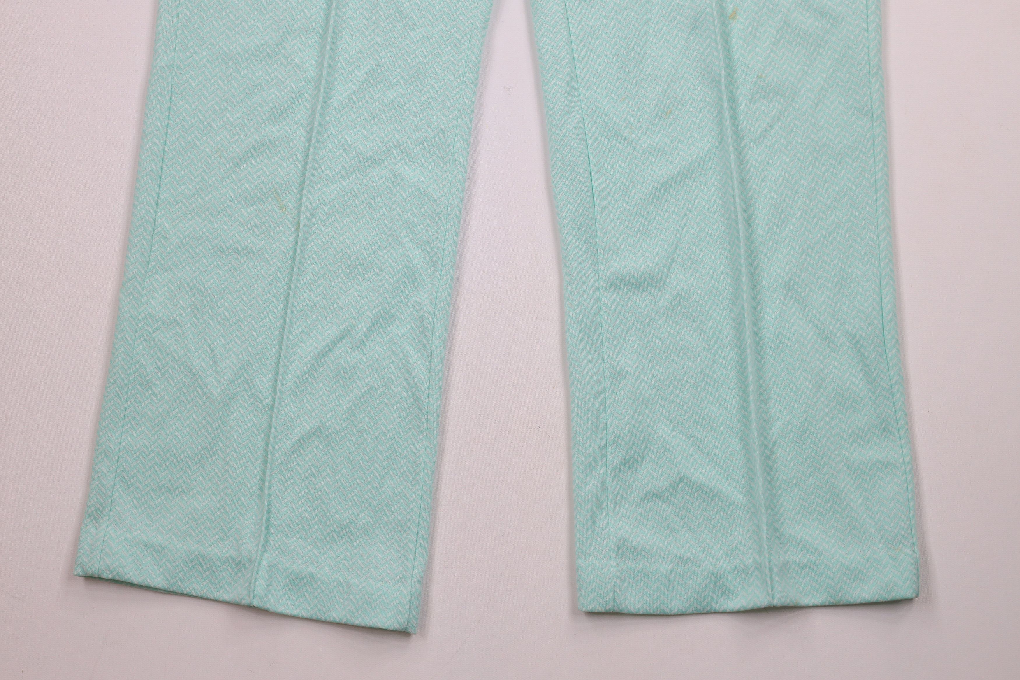 Vintage Vintage 70s Streetwear Knit Herringbone Bell Bottoms Pants Size 38" / US 16 / IT 52 - 4 Thumbnail