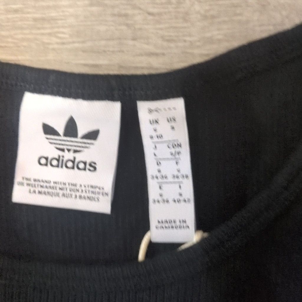 Adidas Adidas black rib tank dress size small Size S / US 4 / IT 40 - 3 Thumbnail