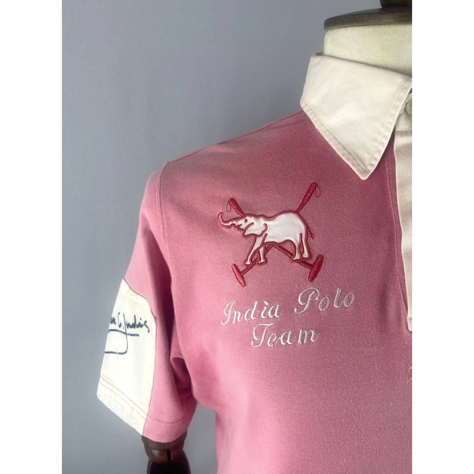 La Martina La Martina Polo Shirt Mens Size L Pink Cotton Embroidered Collared Short Sleeve Size US L / EU 52-54 / 3 - 5 Thumbnail