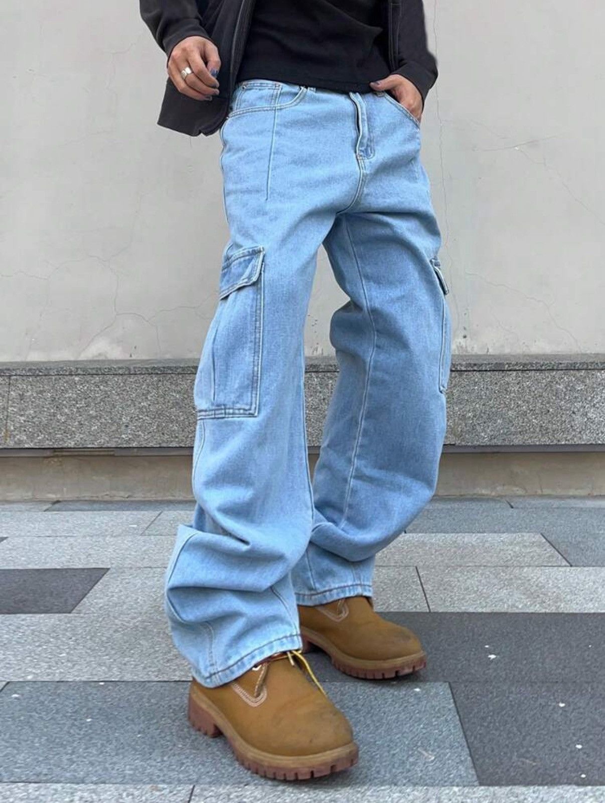 Other × Vintage Men's Flap Pocket & Side Pocket Cargo Jeans Size US 36 / EU 52 - 5 Thumbnail