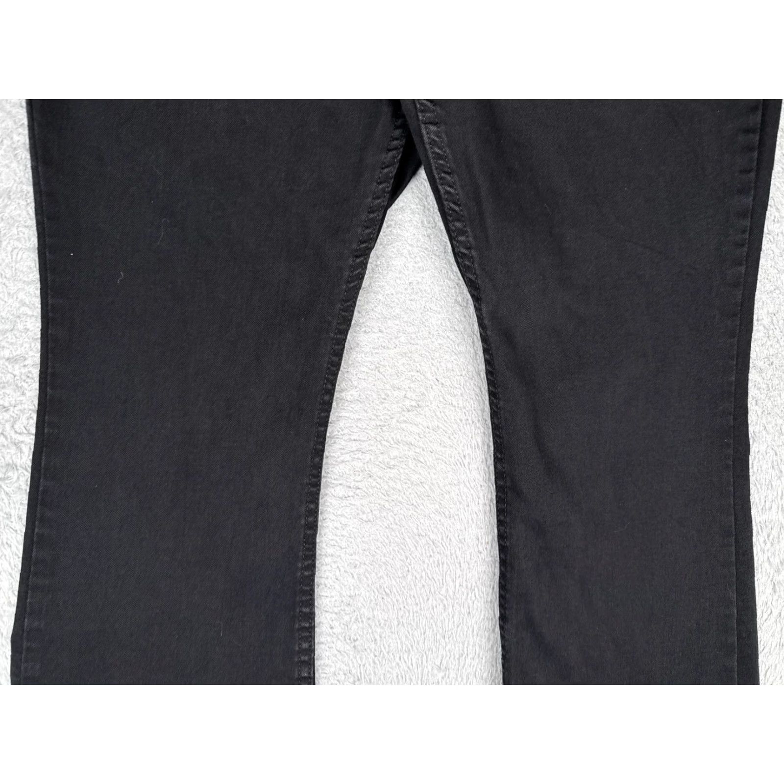 Lee Lee Jeans Womens 14 S Black Bootcut Dark Wash Mid Rise Stretch Cotton 34x28 Jeans Womens Regular 90s Vintage No Size 36" / US 14 / IT 50 - 3 Thumbnail
