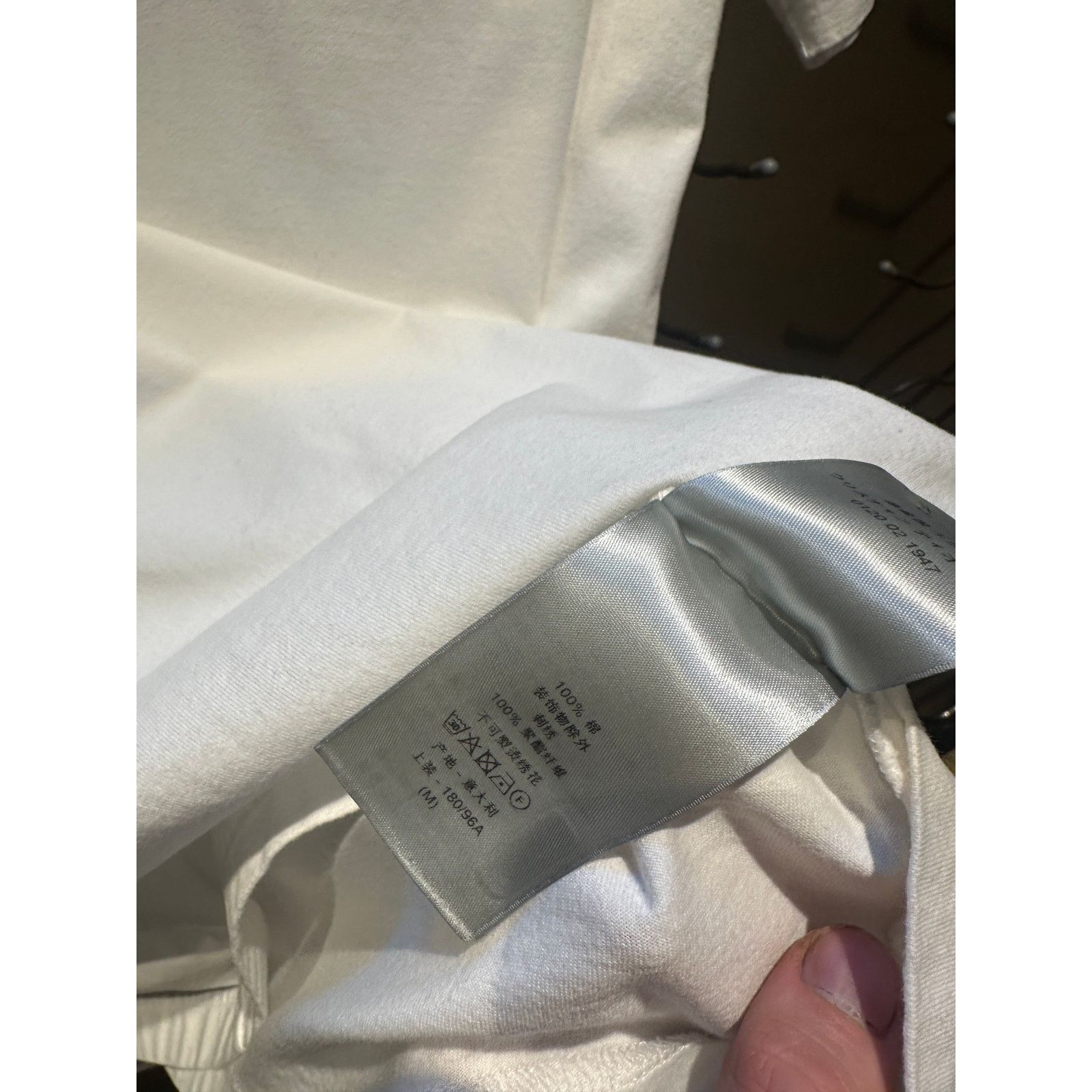 Dior Size Medium - Christian Dior 1947 White Grey Embroidered Tee Size US M / EU 48-50 / 2 - 8 Thumbnail