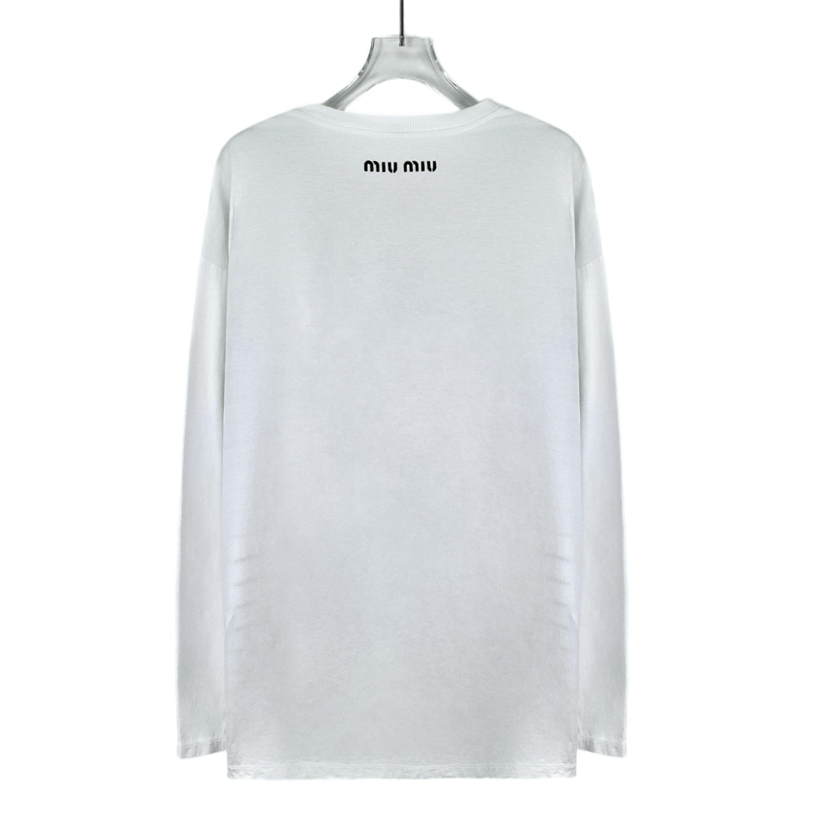 Miu Miu Miu Miu Sequin Stripe Tee White (Size S) Size S / US 4 / IT 40 - 4 Thumbnail