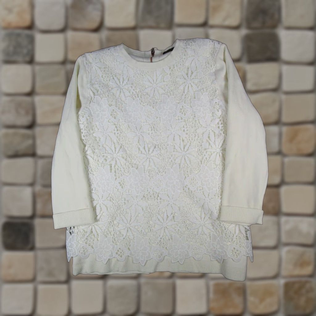 Vintage Bruce Oldfield Jacket Womens 12 Beige Floral Embroidered Bomber Jacket" Size XL / US 12-14 / IT 48-50 - 1 Thumbnail