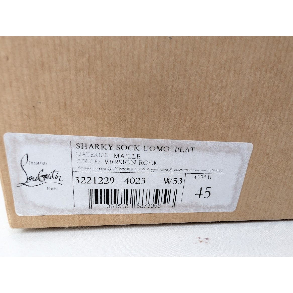 Christian Louboutin o1rshd1 Sharky Sock Pull-On Sneakers in Version Rock Size US 12 / EU 45 - 21 Thumbnail
