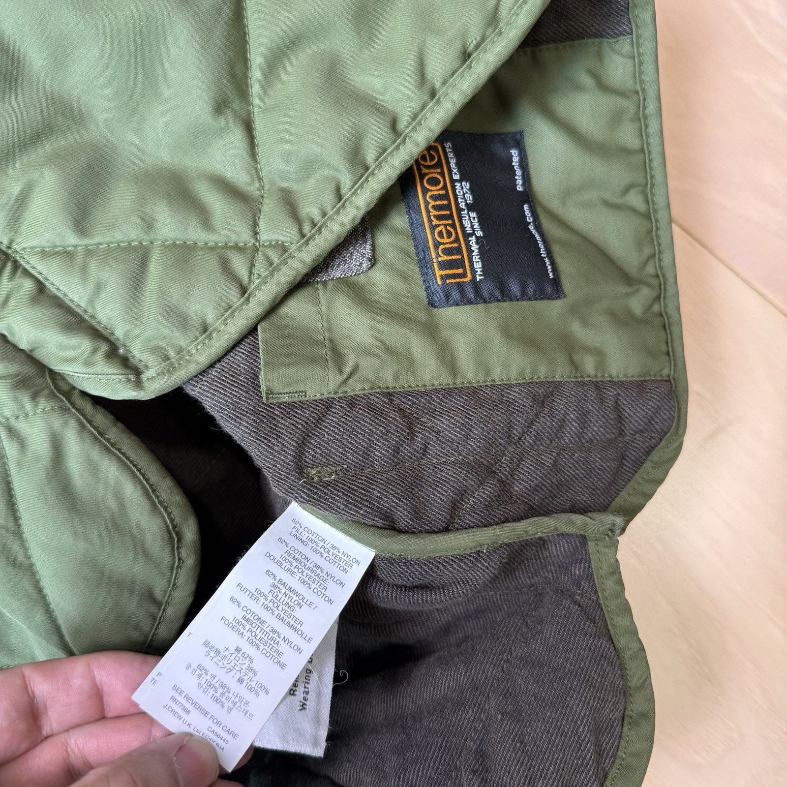 J.Crew J Crew Sussex Quilted Vest XS Green Full Zip Outerwear Size US XS / EU 42 / 0 - 6 Thumbnail