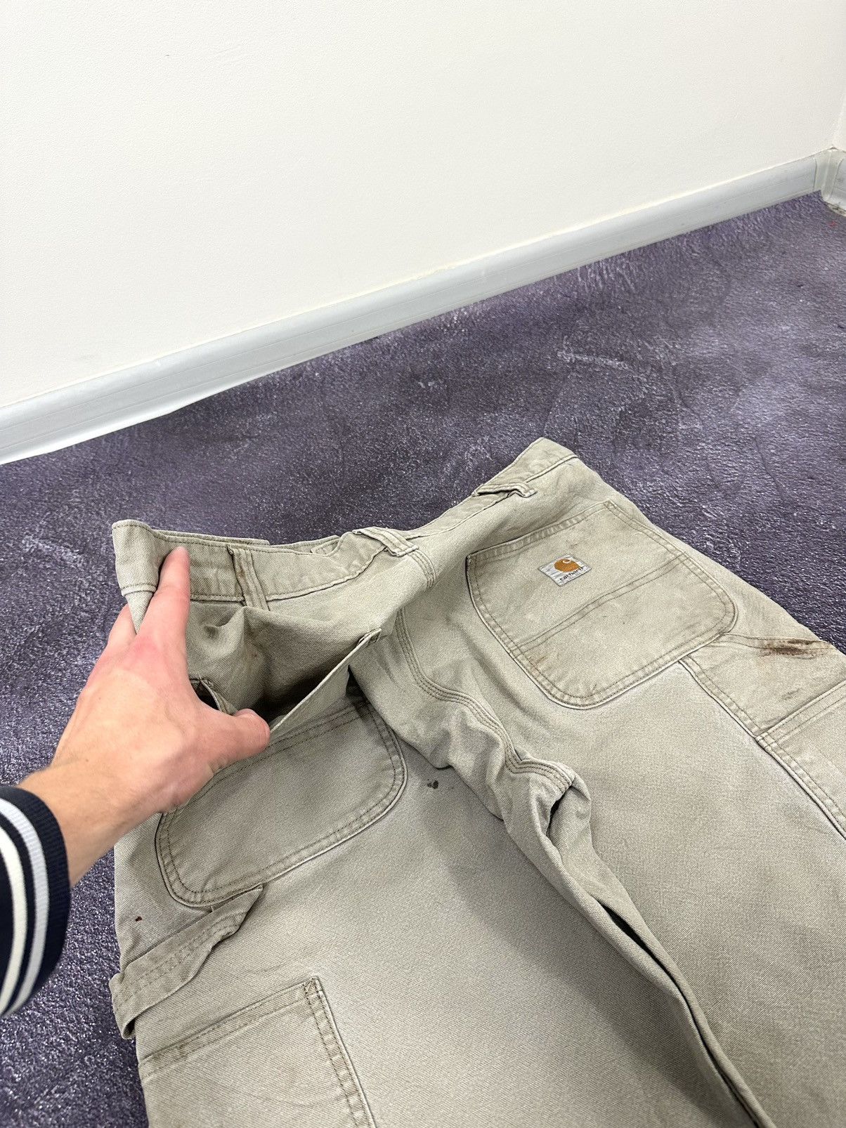 Carhartt Vintage Carhartt Distressed Cargo Carpenter Baggy Work Pants Size US 36 / EU 52 - 6 Thumbnail