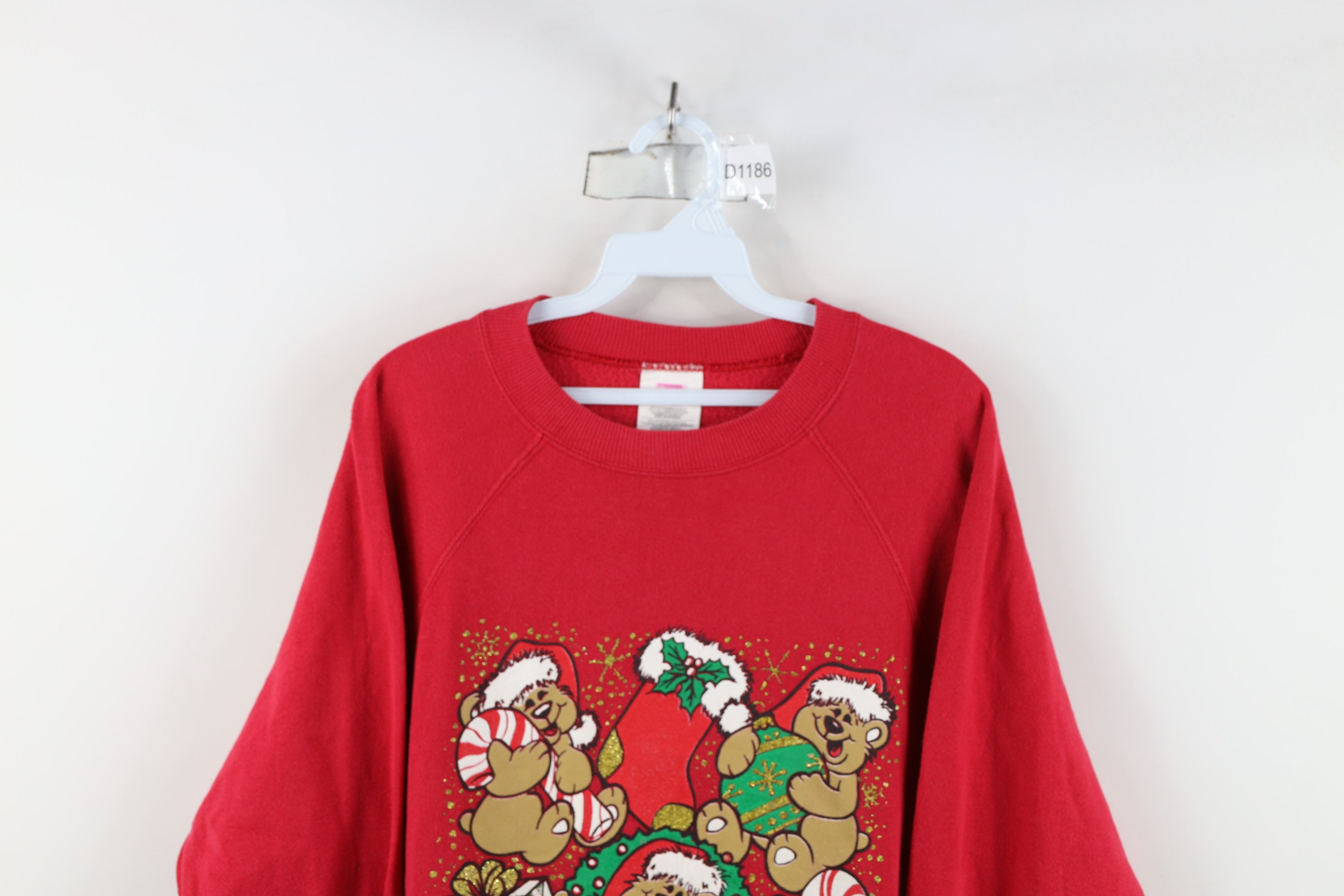 Vintage Vintage 90s Streetwear Bear Puppy Dog Crewneck Sweatshirt Size L / US 10 / IT 46 - 2 Thumbnail