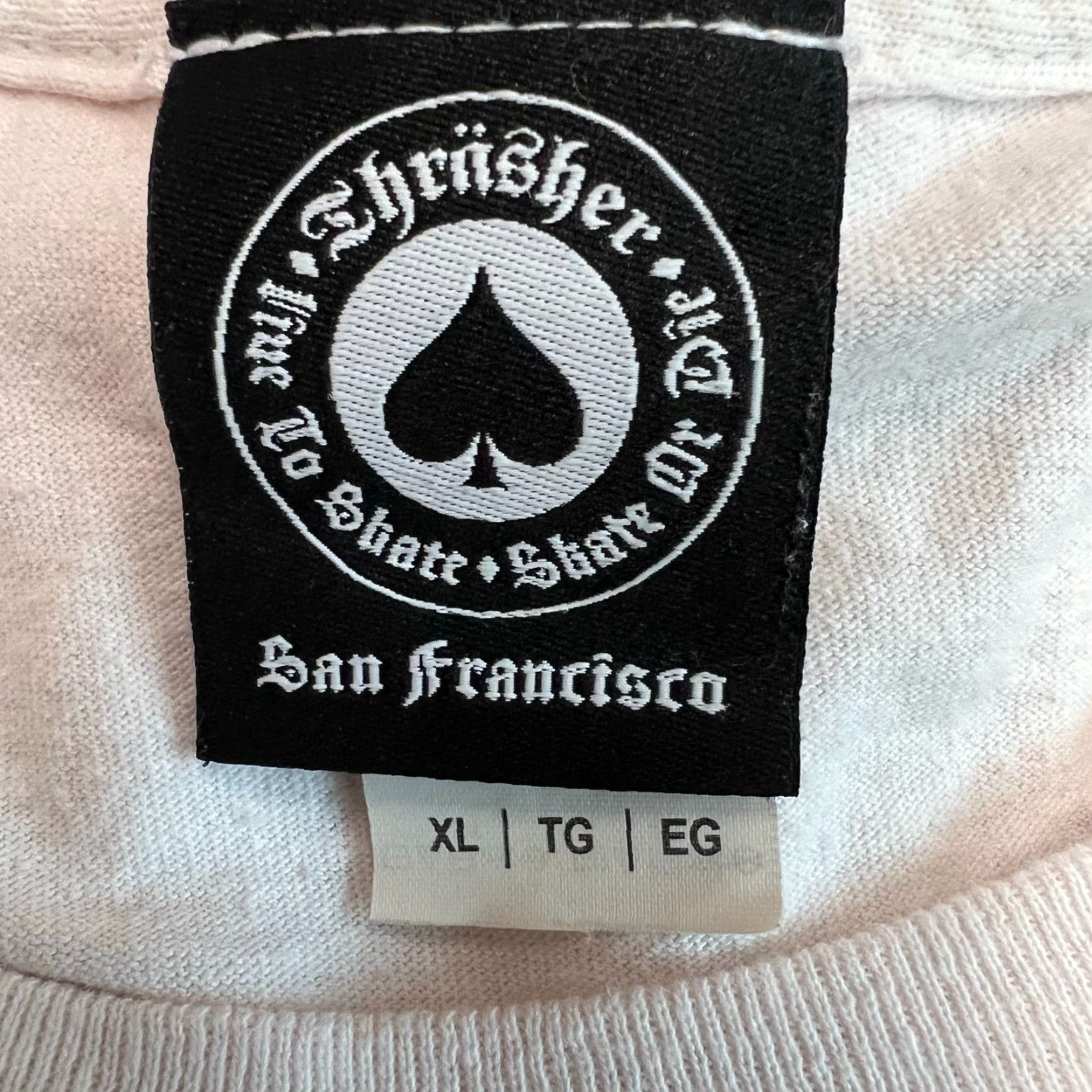 Thrasher Thrasher Magazine Skate T Shirt Adult Size XL White Distressed Tee Size US XL / EU 56 / 4 - 6 Thumbnail