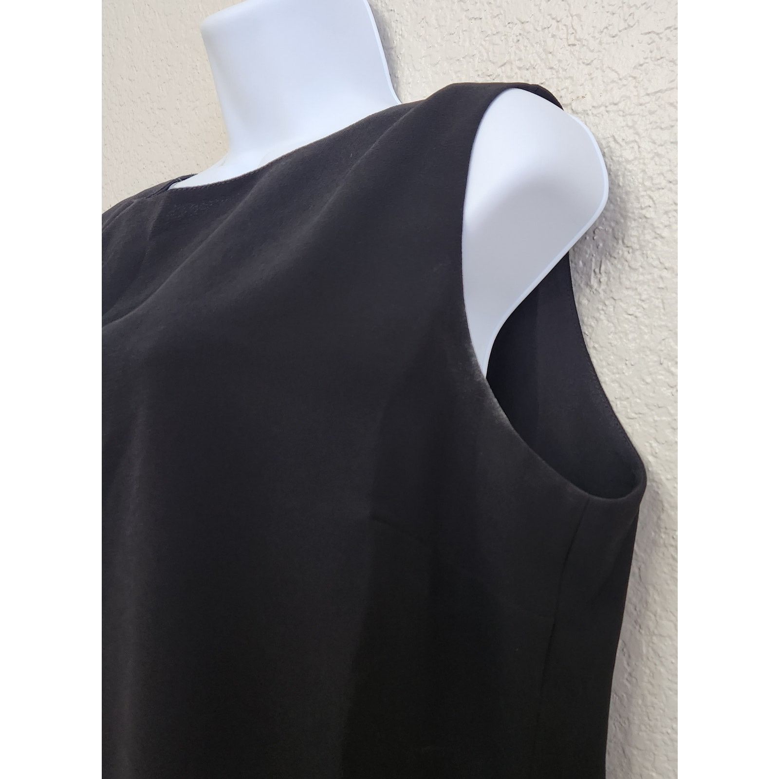 Other Draper's & Damon's Petites Black Lined Sleeveless Top XLP Size XL / US 12-14 / IT 48-50 - 3 Thumbnail