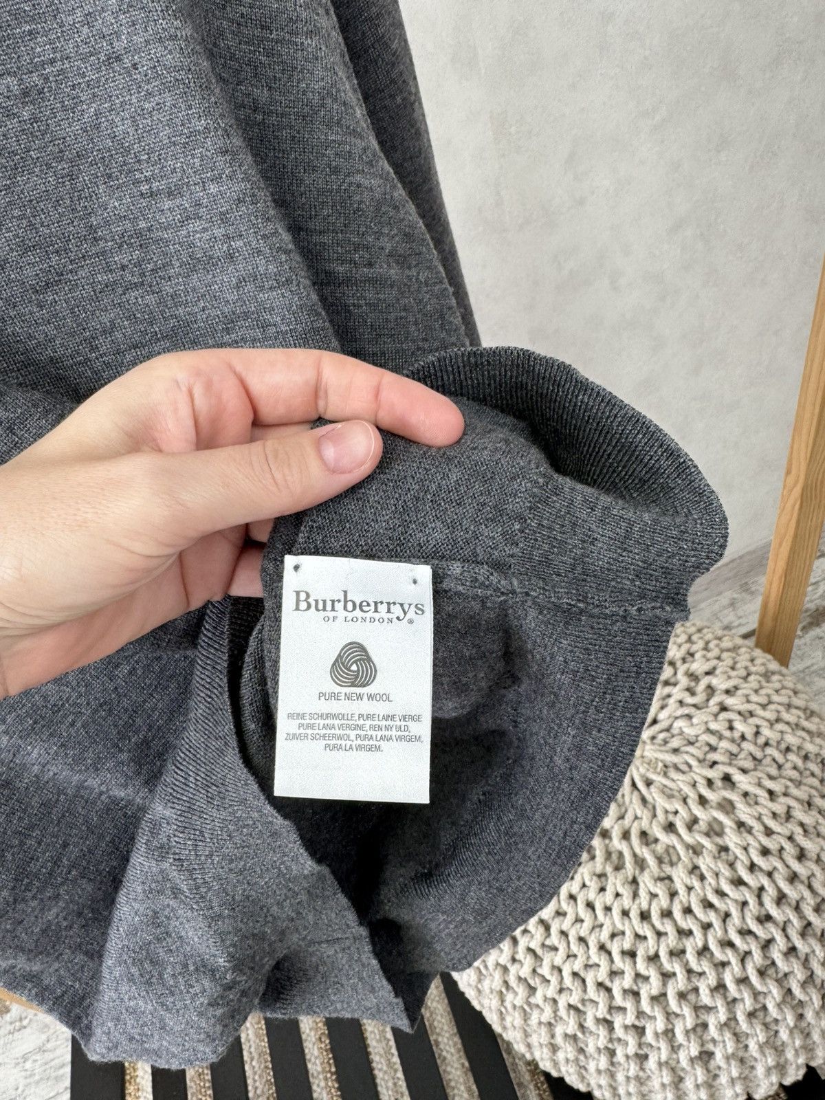 Burberry Burberrys vintage roll neck sweater made in England Size US L / EU 52-54 / 3 - 5 Thumbnail