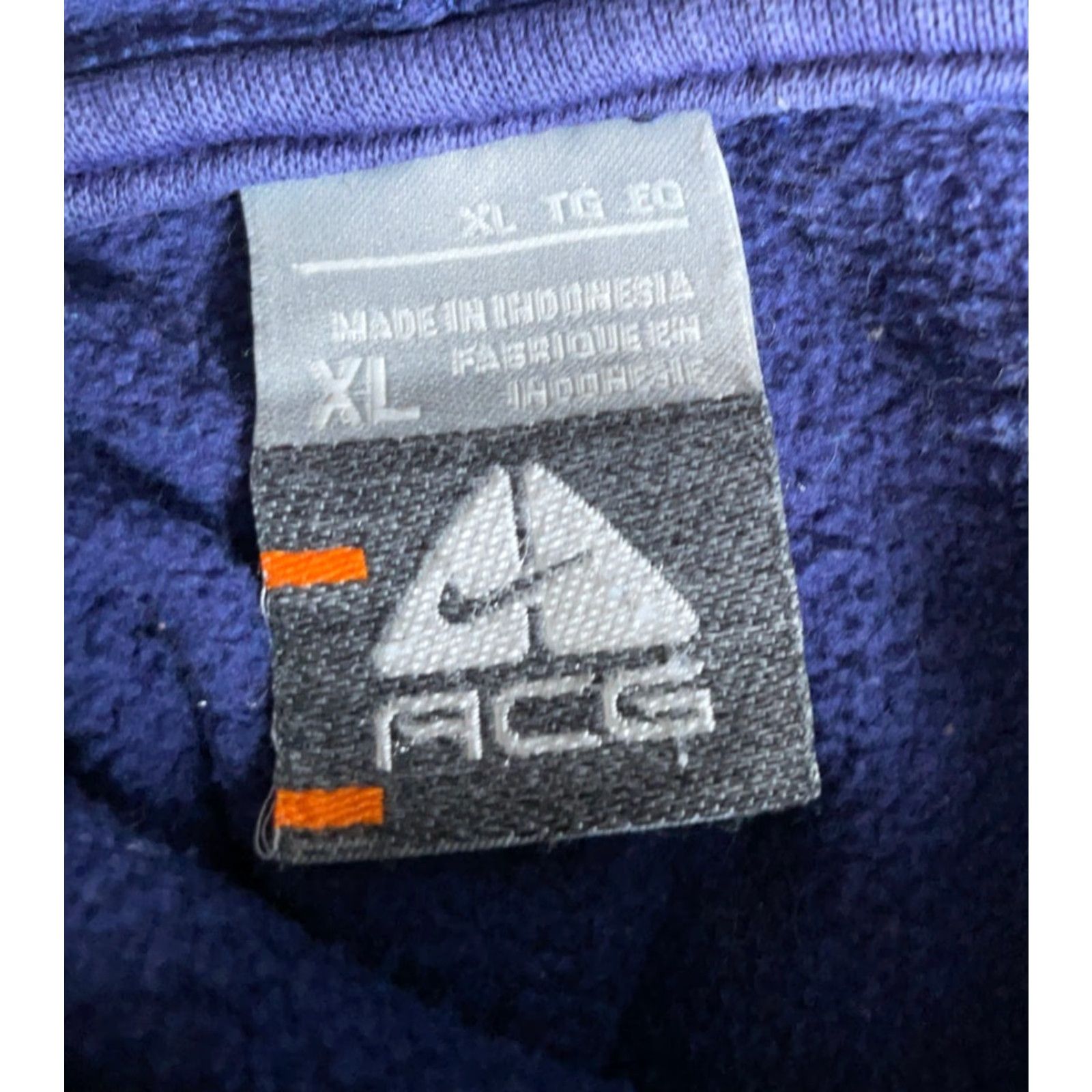 Nike ACG Nike ACG Hoodie Pullover Mens XL Blue Distressed Heavyweight Graphic Embroidered Swoosh Pockets Vintage Look Size US XL / EU 56 / 4 - 3 Thumbnail