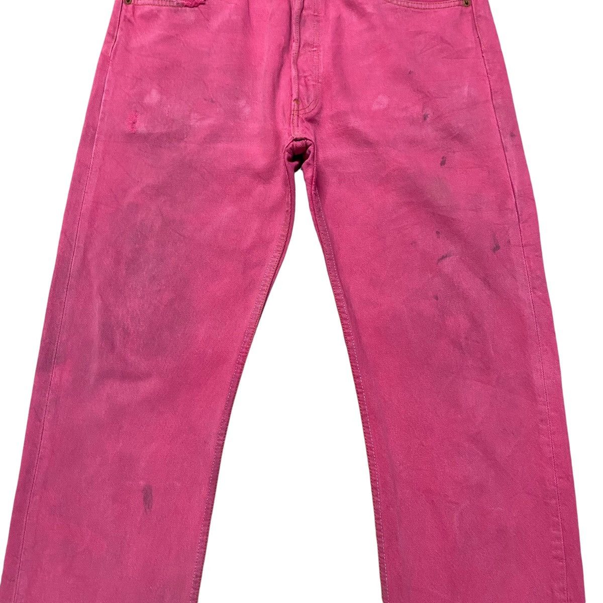 Levi's Vintage Levis 501xx Pink Denim Jeans Size US 32 / EU 48 - 6 Thumbnail