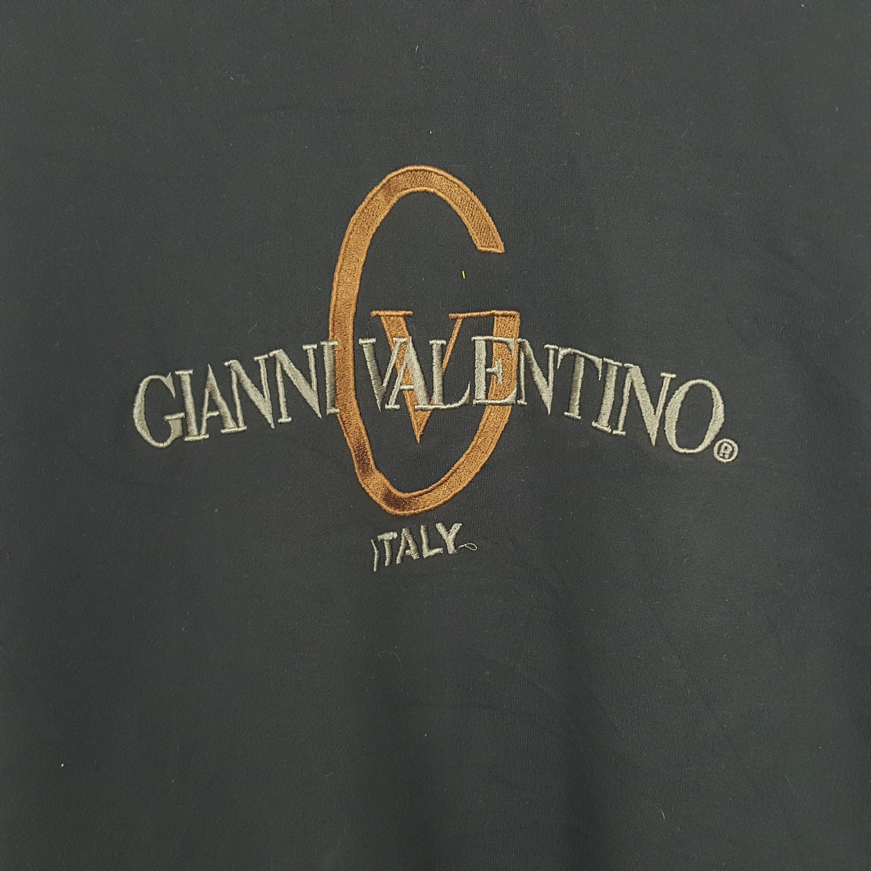 Gianni Valentino × Valentino × Vintage Vintage Gianni Valentino Embroidery Sweatshirt Size US XL / EU 56 / 4 - 2 Thumbnail