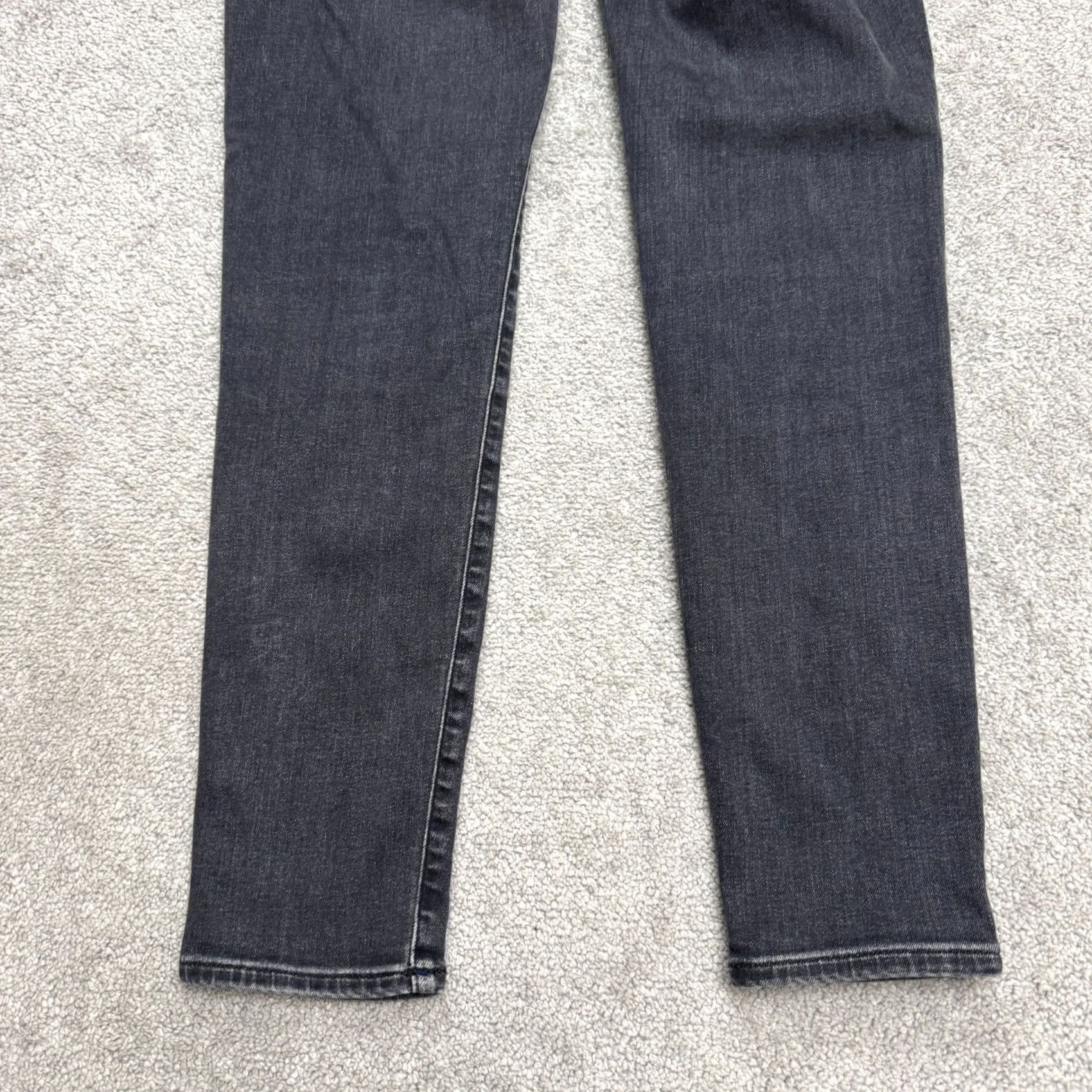 J.Crew J.Crew Jeans 9" Toothpick Skinny Denim Women 32 Tall Black Dark Wash Stretch Size 24" / US 00 / IT 34 - 5 Thumbnail