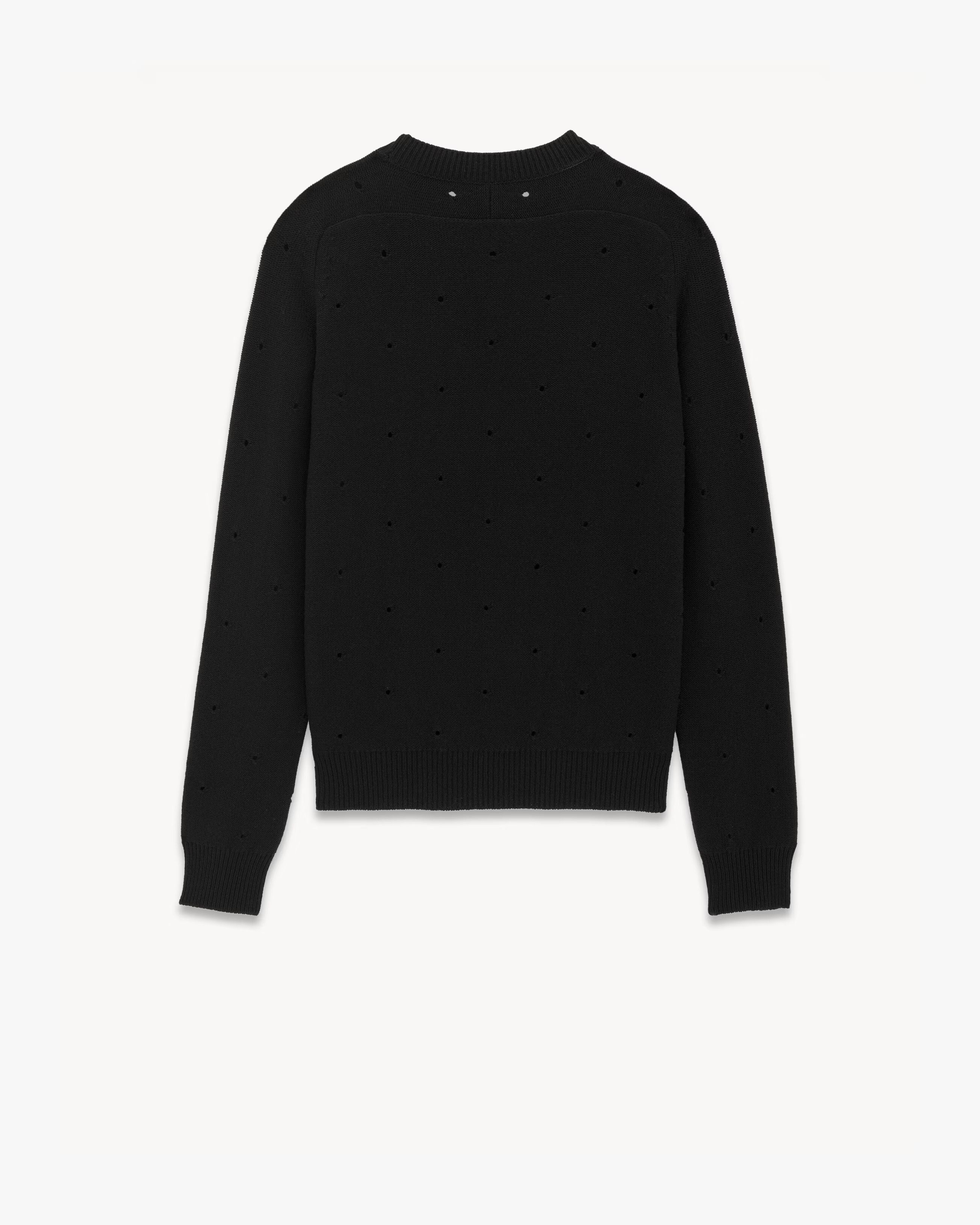 Saint Laurent Paris o1bcso1str1124 Sweater in Black Size US XL / EU 56 / 4 - 2 Thumbnail