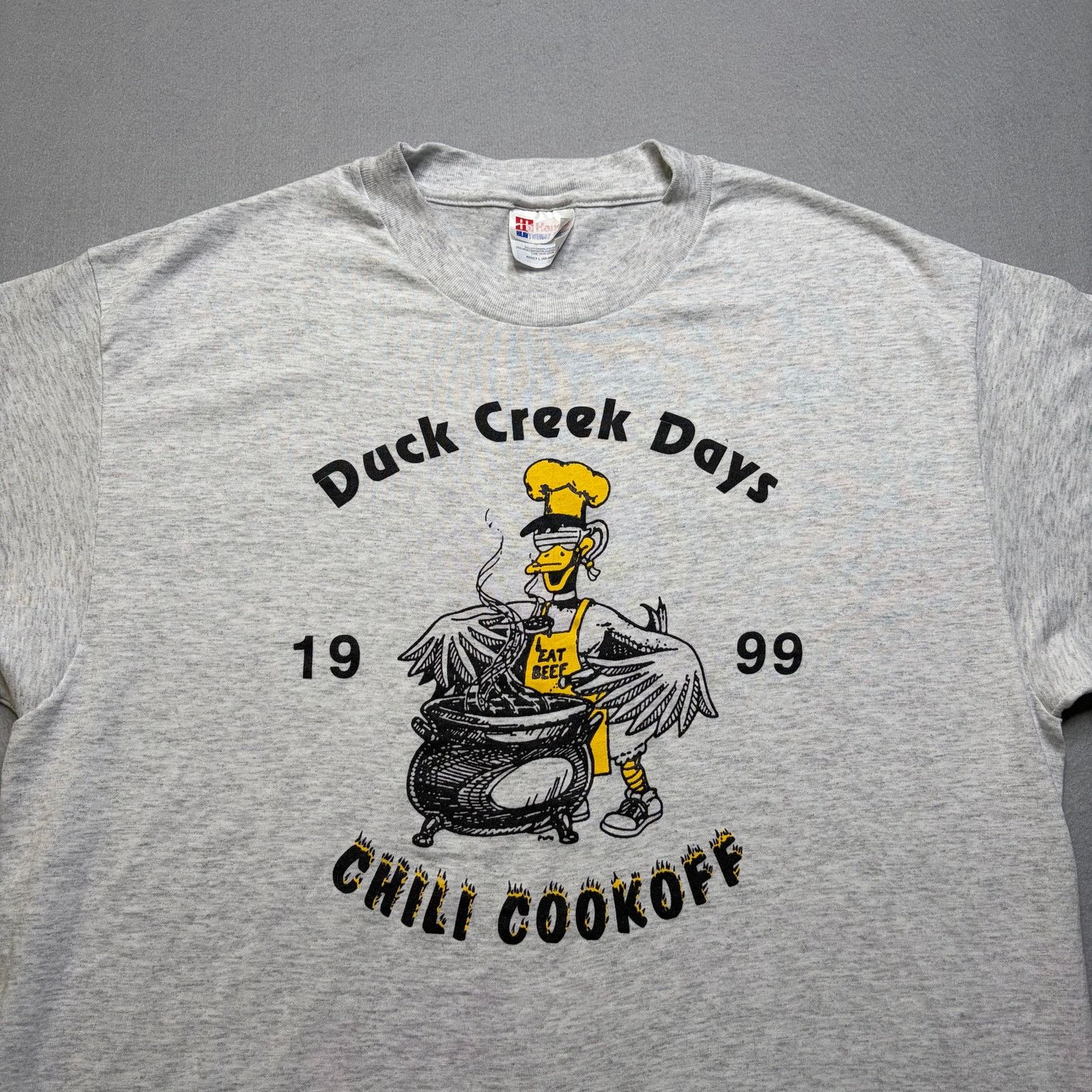 Hanes Vintage Duck Creek Days 1999 Chili Cookoff T-Shirt Men’s L Size US L / EU 52-54 / 3 - 2 Thumbnail