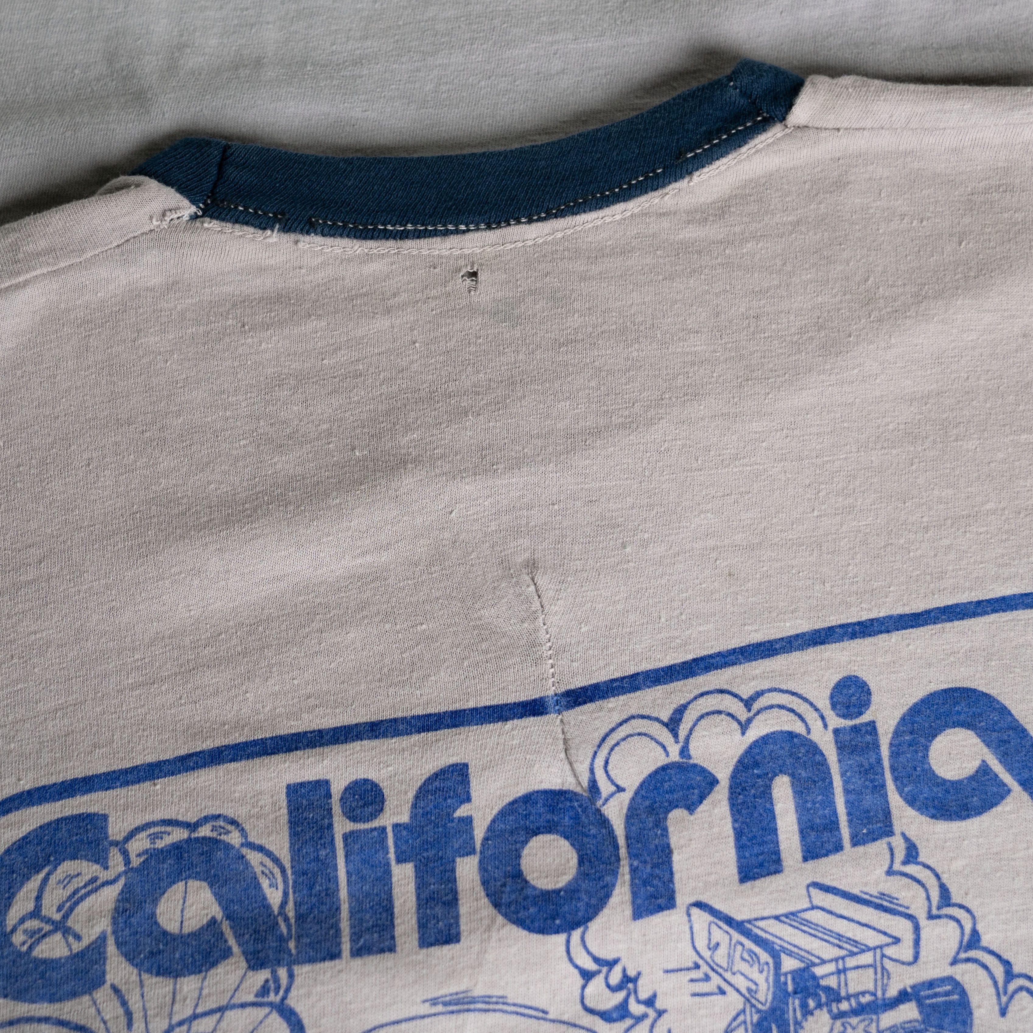 Vintage Vintage 1980's California Car Shop Ringer Tee Shirt Size US M / EU 48-50 / 2 - 3 Thumbnail