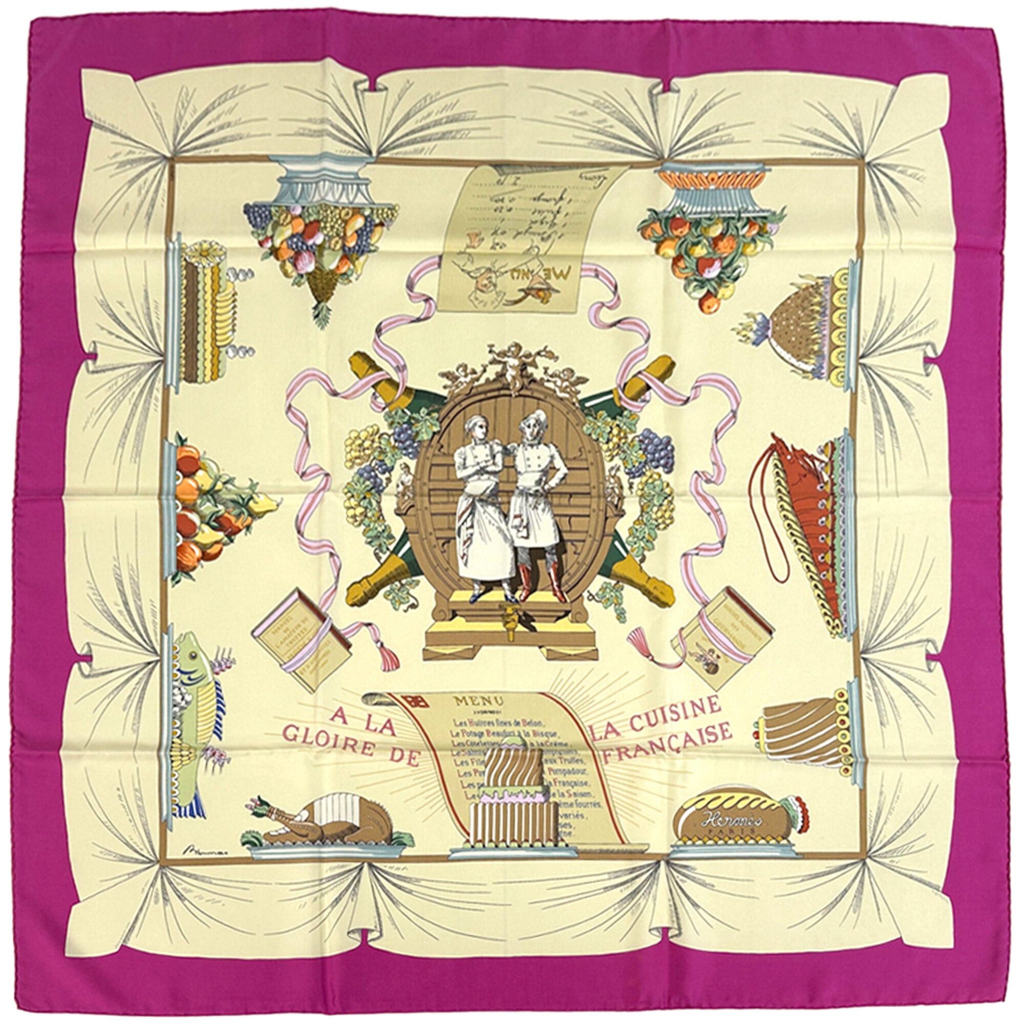 HERMES カレ90 ECOLE FRANCAISE スカーフ Hermes Hermès Silk Scarf/Muffler Carré 90 ECOLE FRANCAISE D